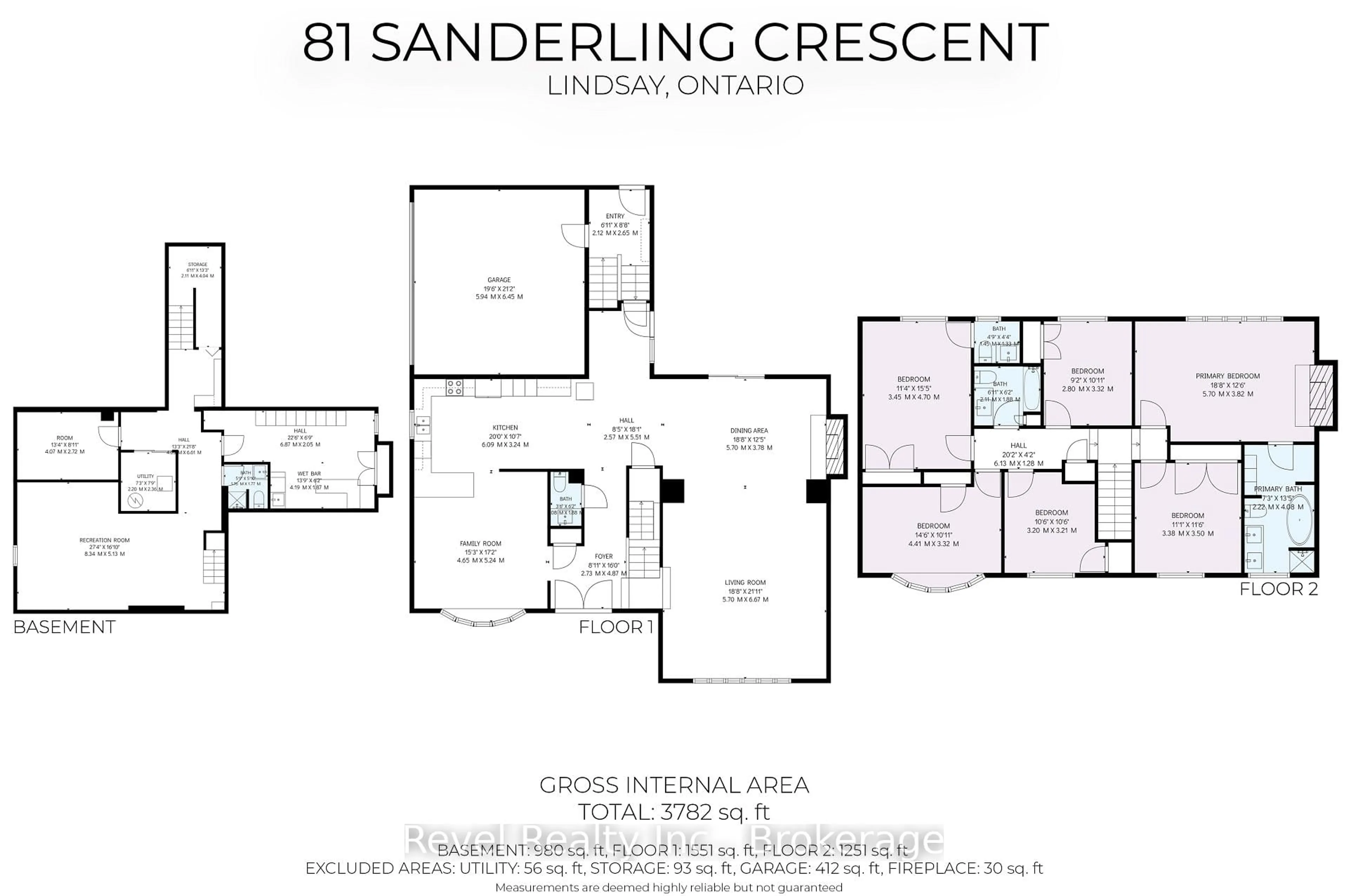 Floor plan for 81 Sanderling Cres, Kawartha Lakes Ontario K9V 4N4