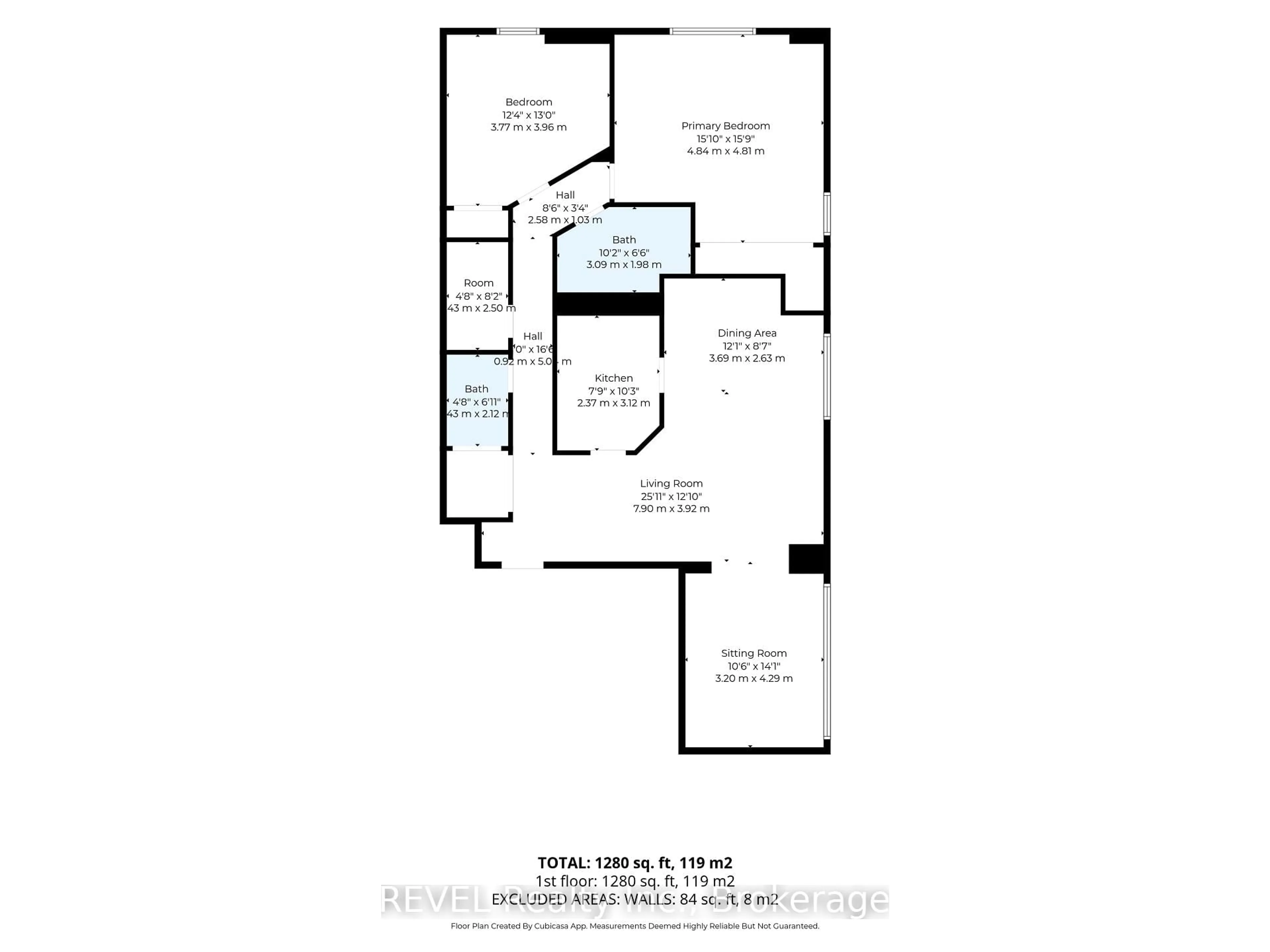 Floor plan for 141 Church St #201, St. Catharines Ontario L2R 7L7
