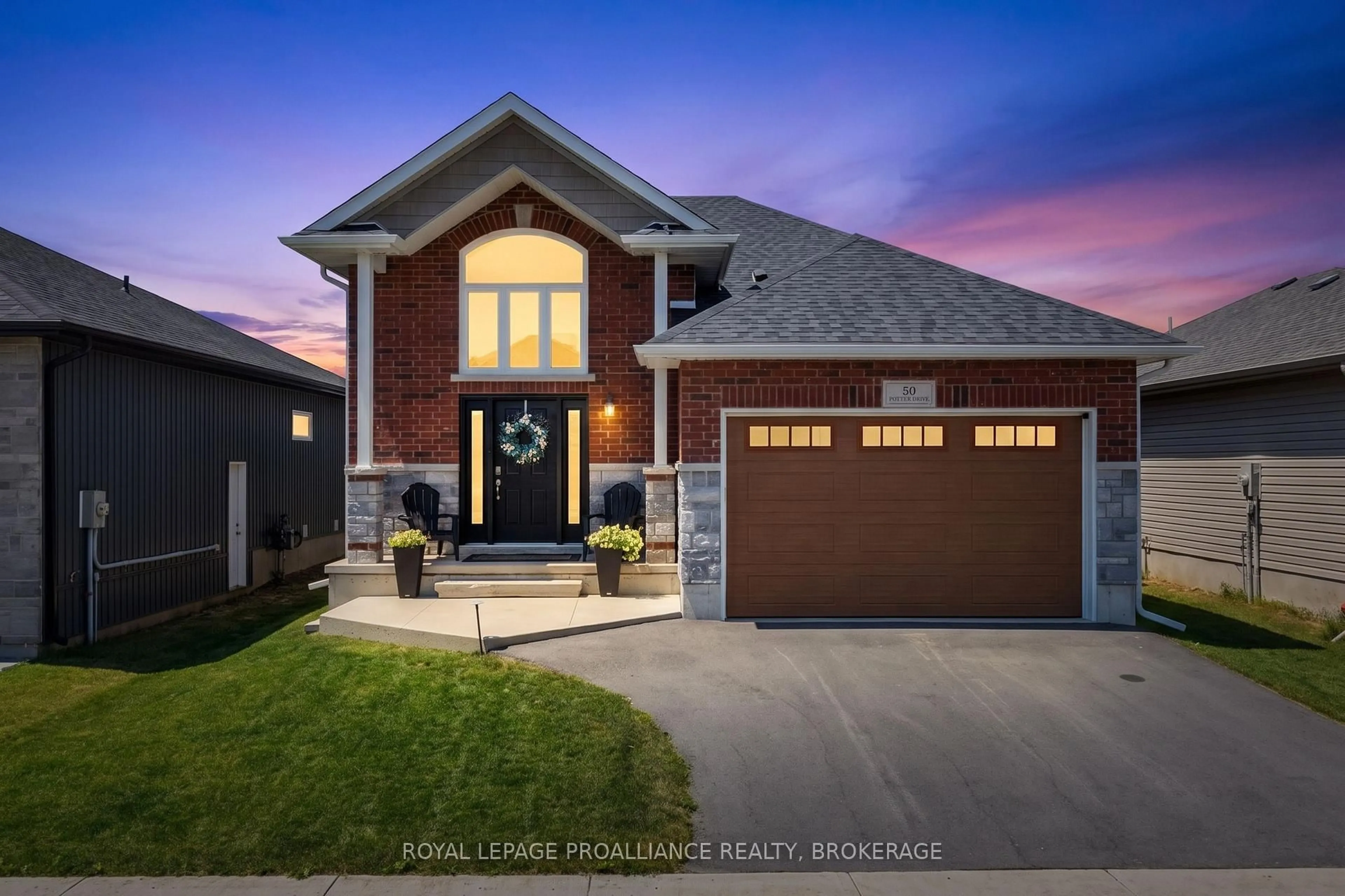 Home with brick exterior material, street for 50 Potter Dr, Bissett Creek Ontario K0H 2H0