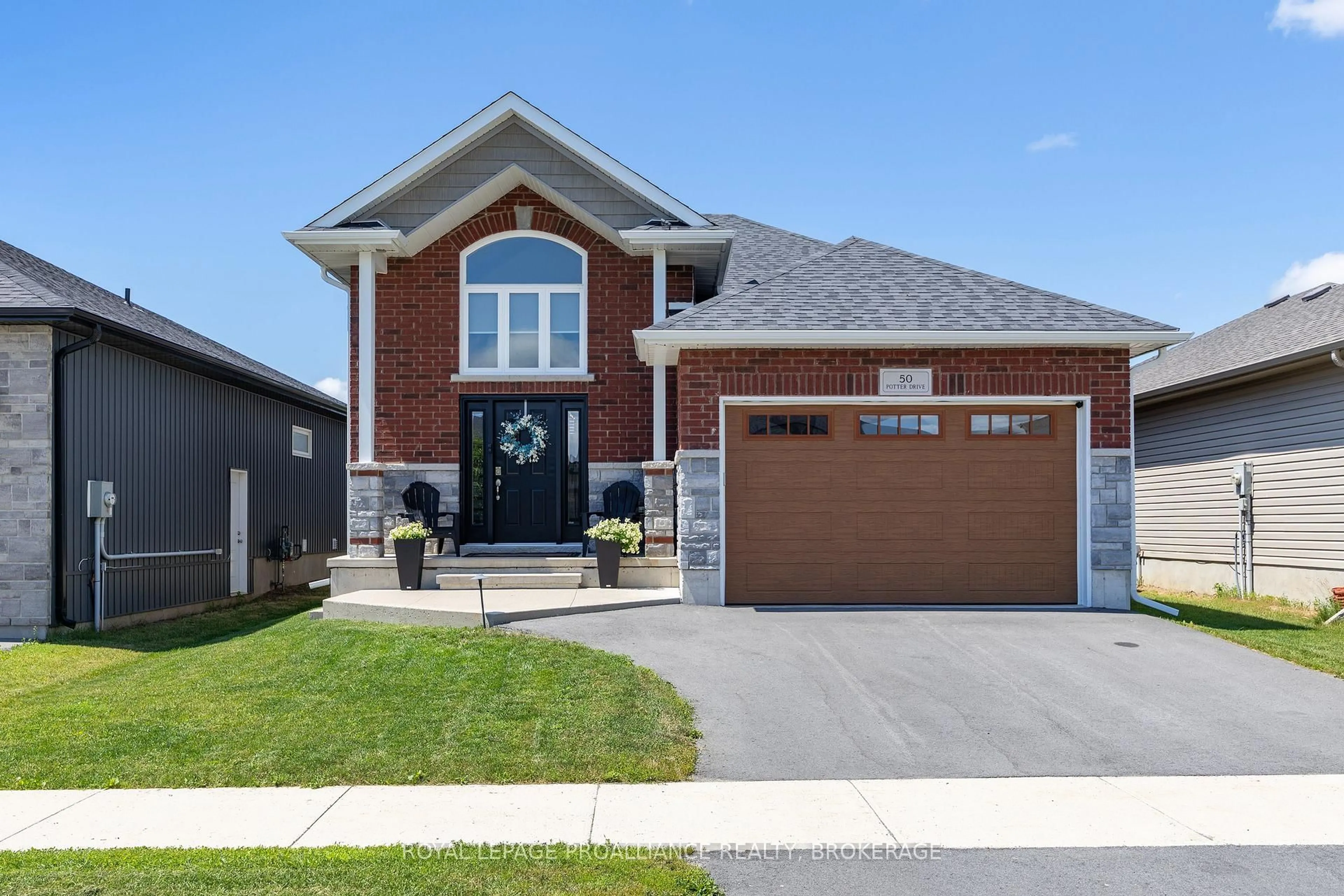 Home with brick exterior material, street for 50 Potter Dr, Bissett Creek Ontario K0H 2H0