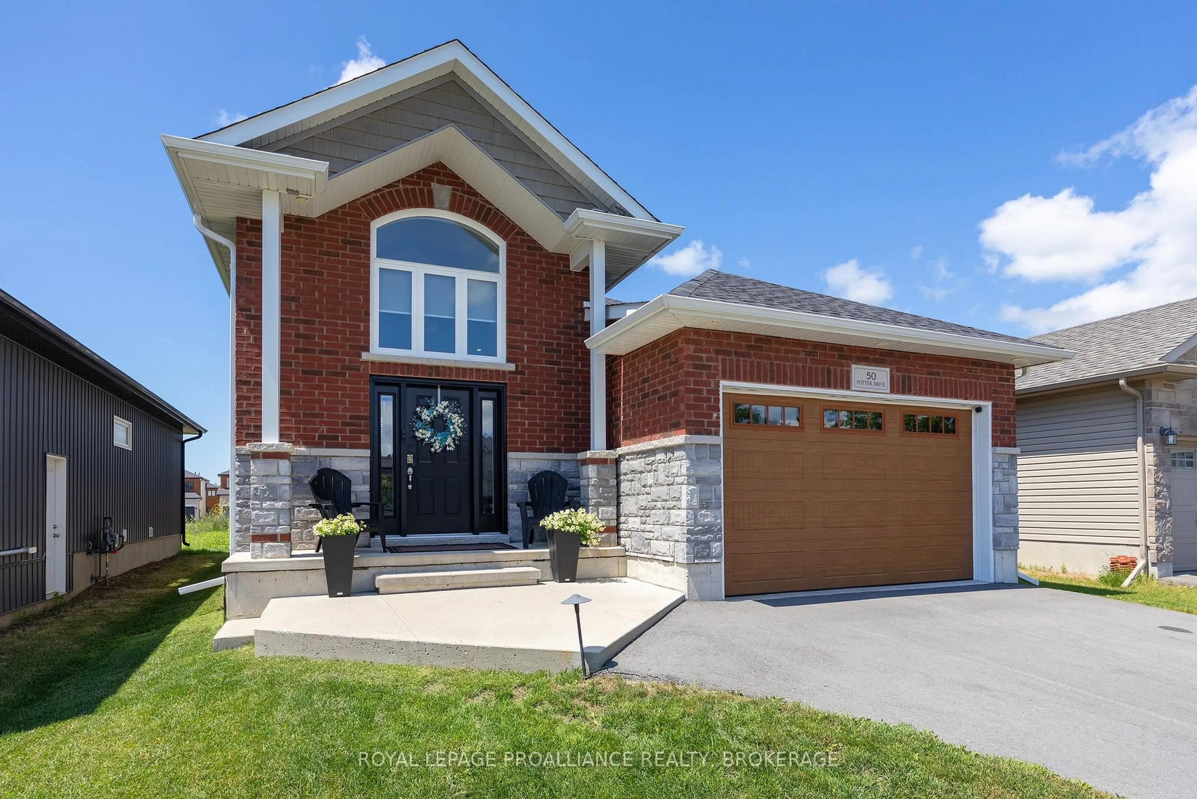 Home with brick exterior material, street for 50 Potter Dr, Bissett Creek Ontario K0H 2H0