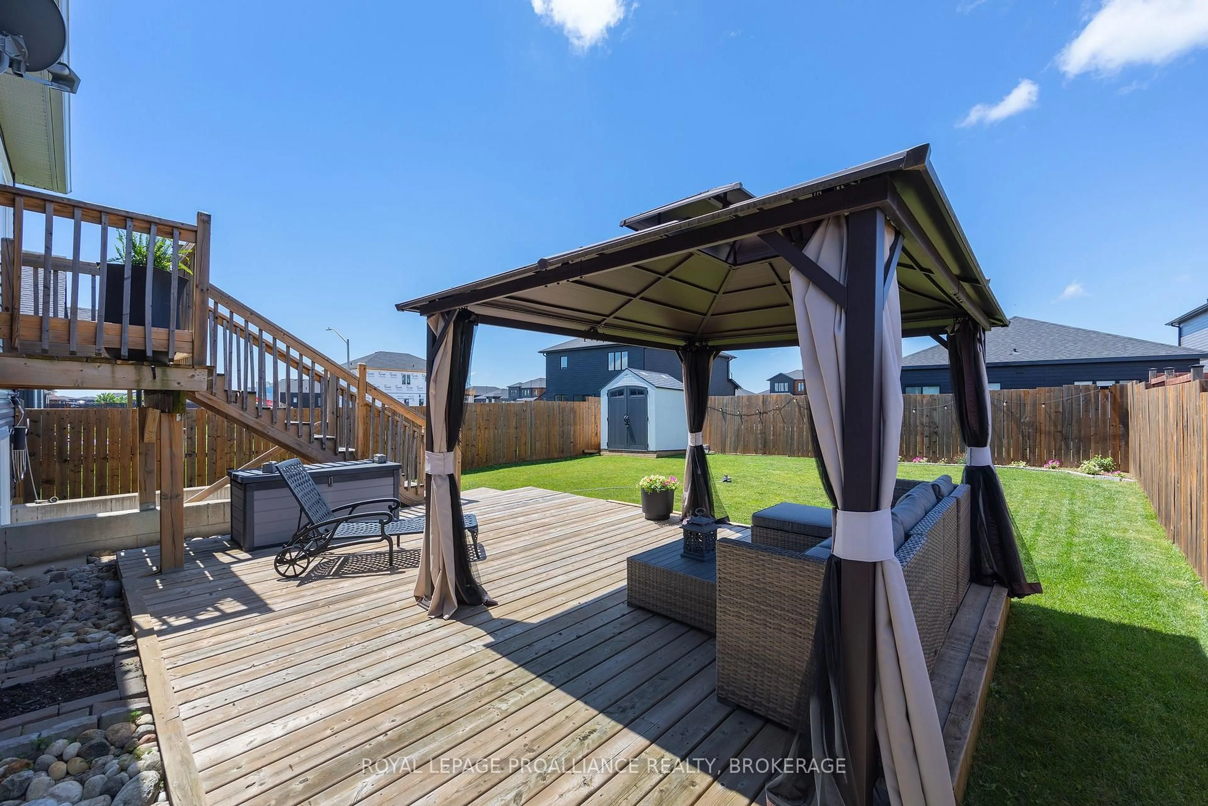 Patio, water/lake/river/ocean view for 50 Potter Dr, Bissett Creek Ontario K0H 2H0