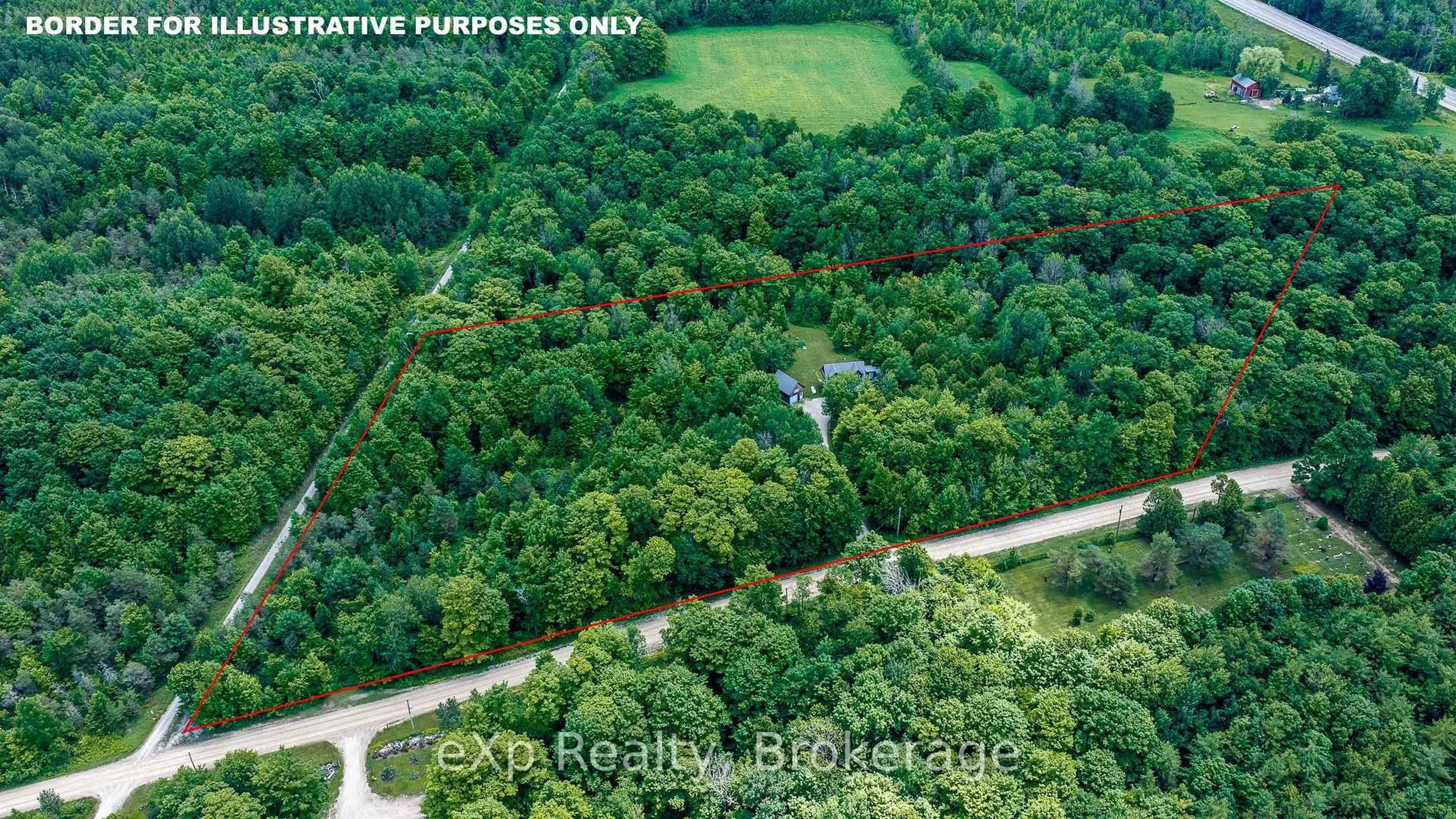 A pic from outside/outdoor area/front of a property/back of a property/a pic from drone, forest/trees view for 720232 Sideroad 20, Chatsworth Ontario N0H 1R0