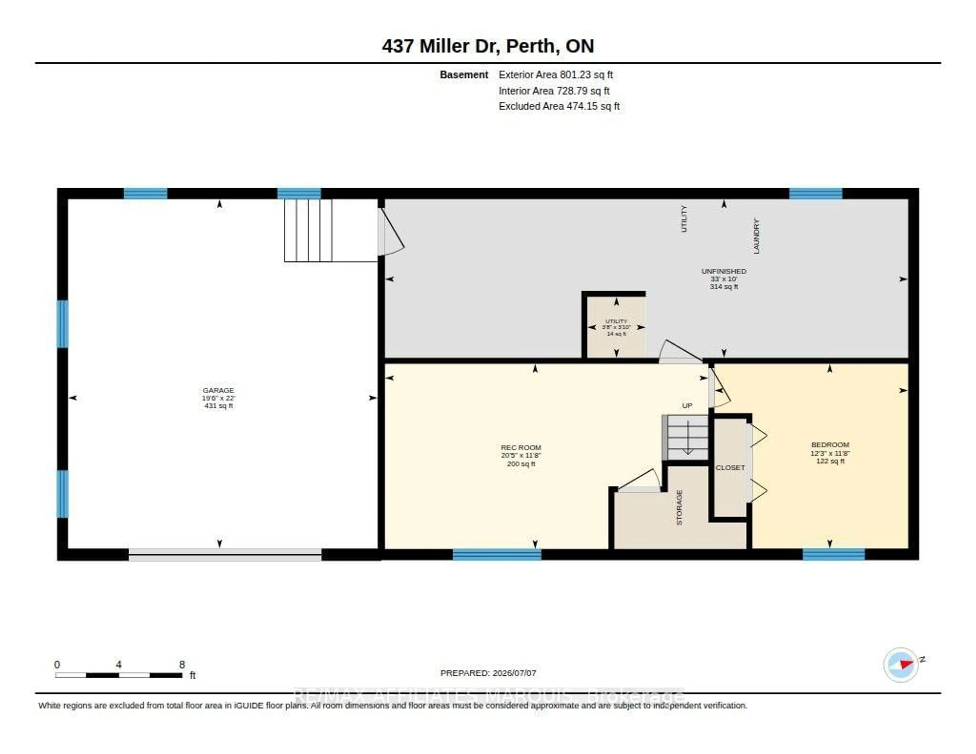 Floor plan for 437 Miller Dr, Drummond/North Elmsley Ontario K7H 0K7