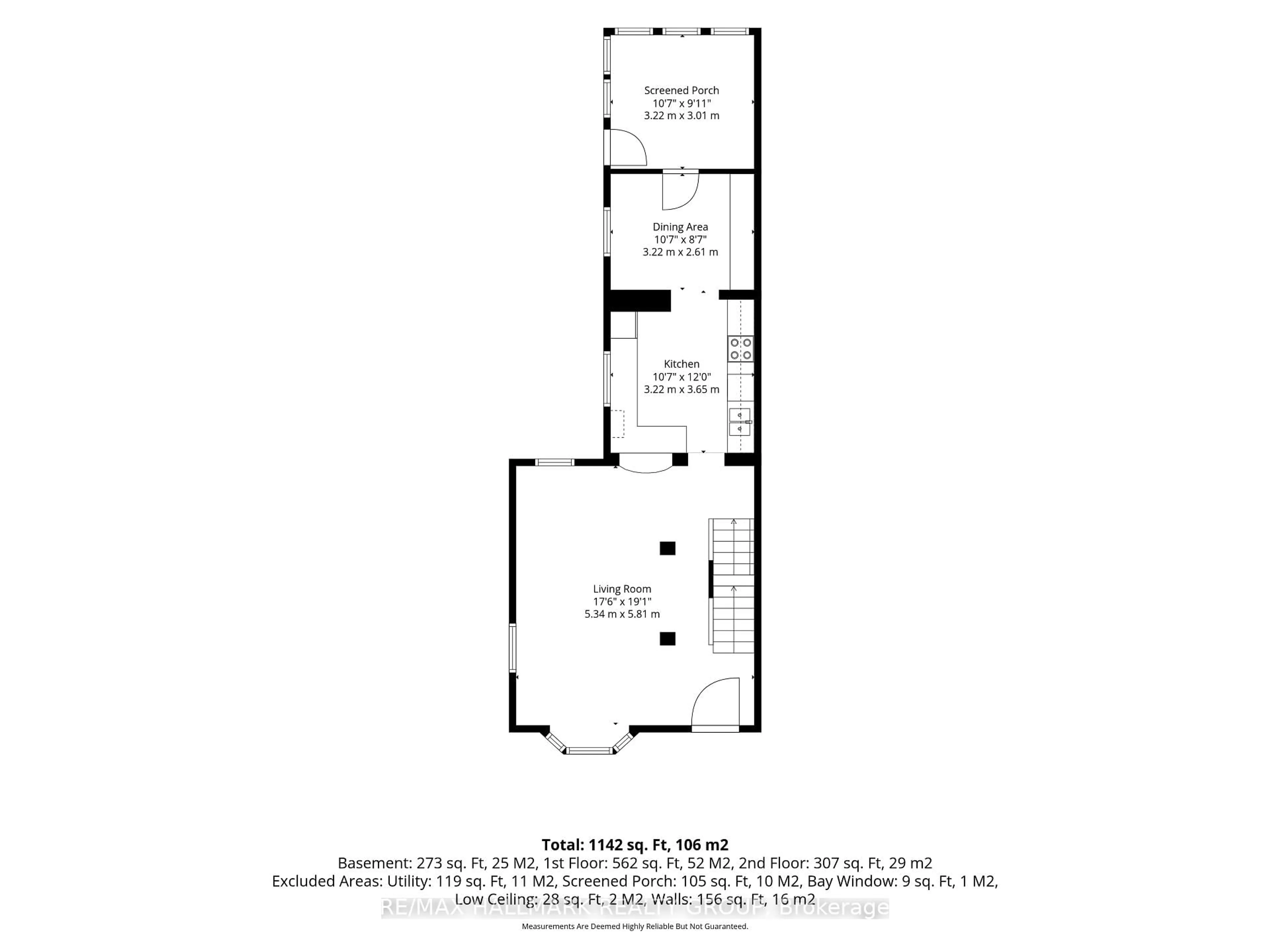 Floor plan for 115 Sherbrooke Ave, Ottawa Ontario K1Y 1S1