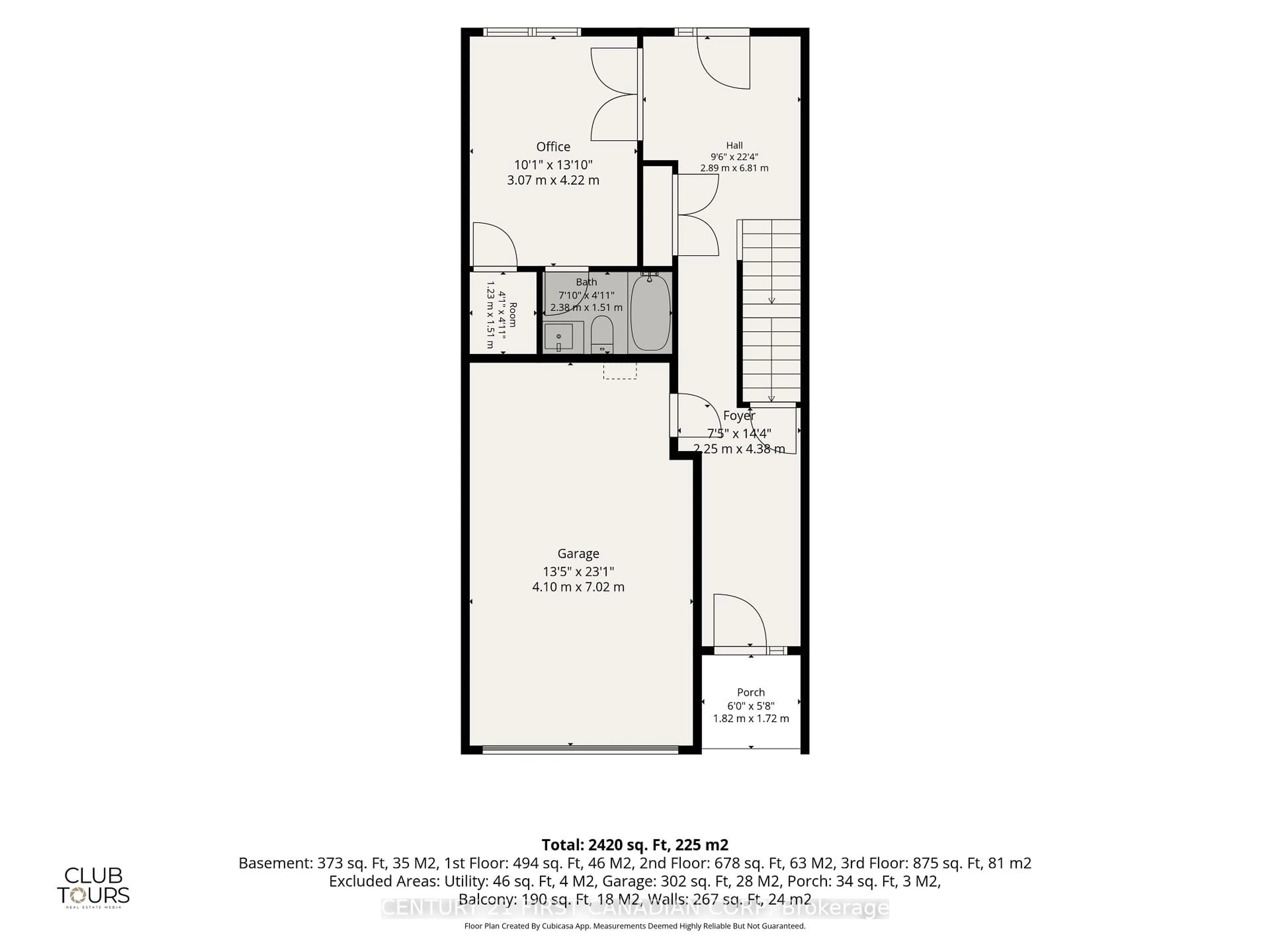 Floor plan for 1975 Upperpoint Gate, London South Ontario N6K 0L2
