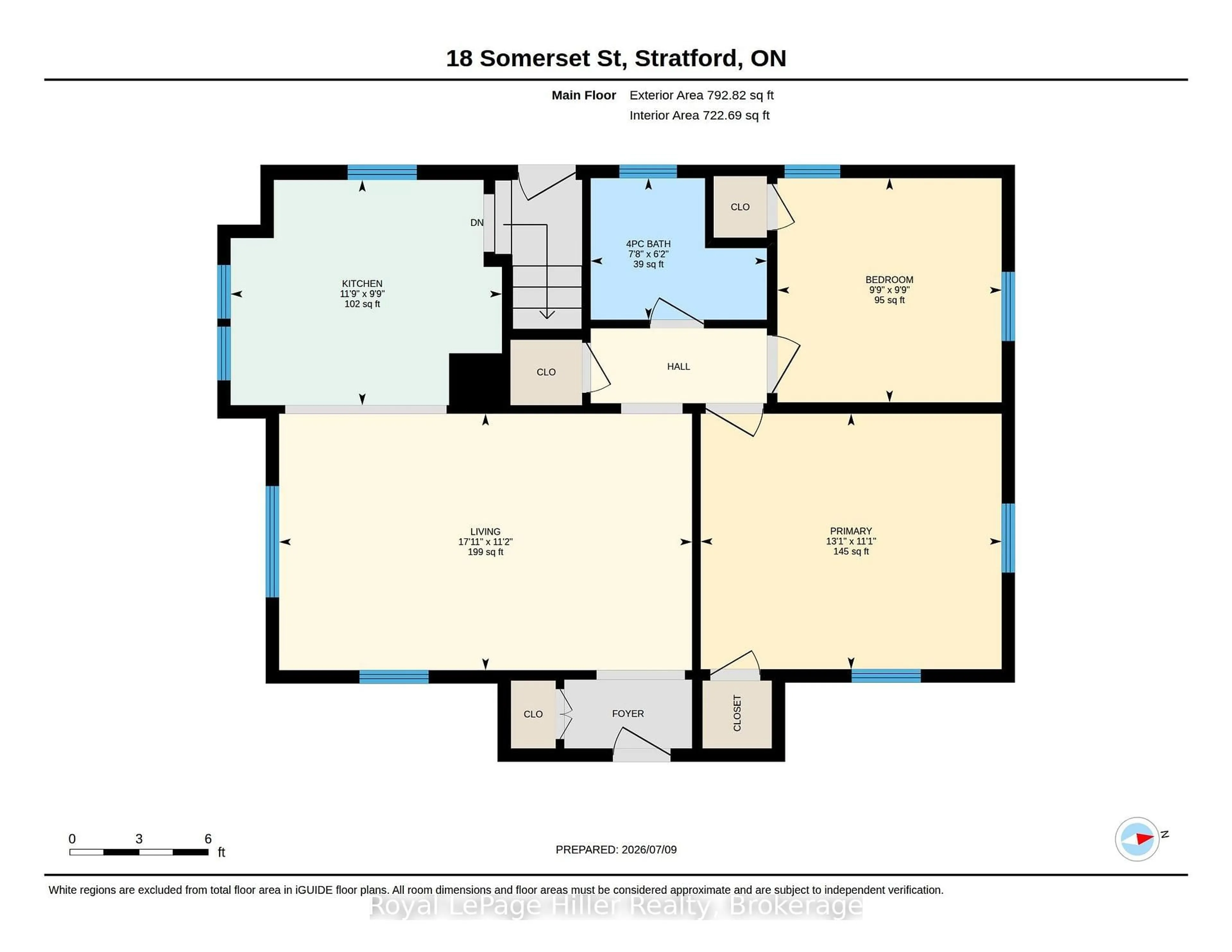 Floor plan for 18 Somerset St, Stratford Ontario N5A 6K1