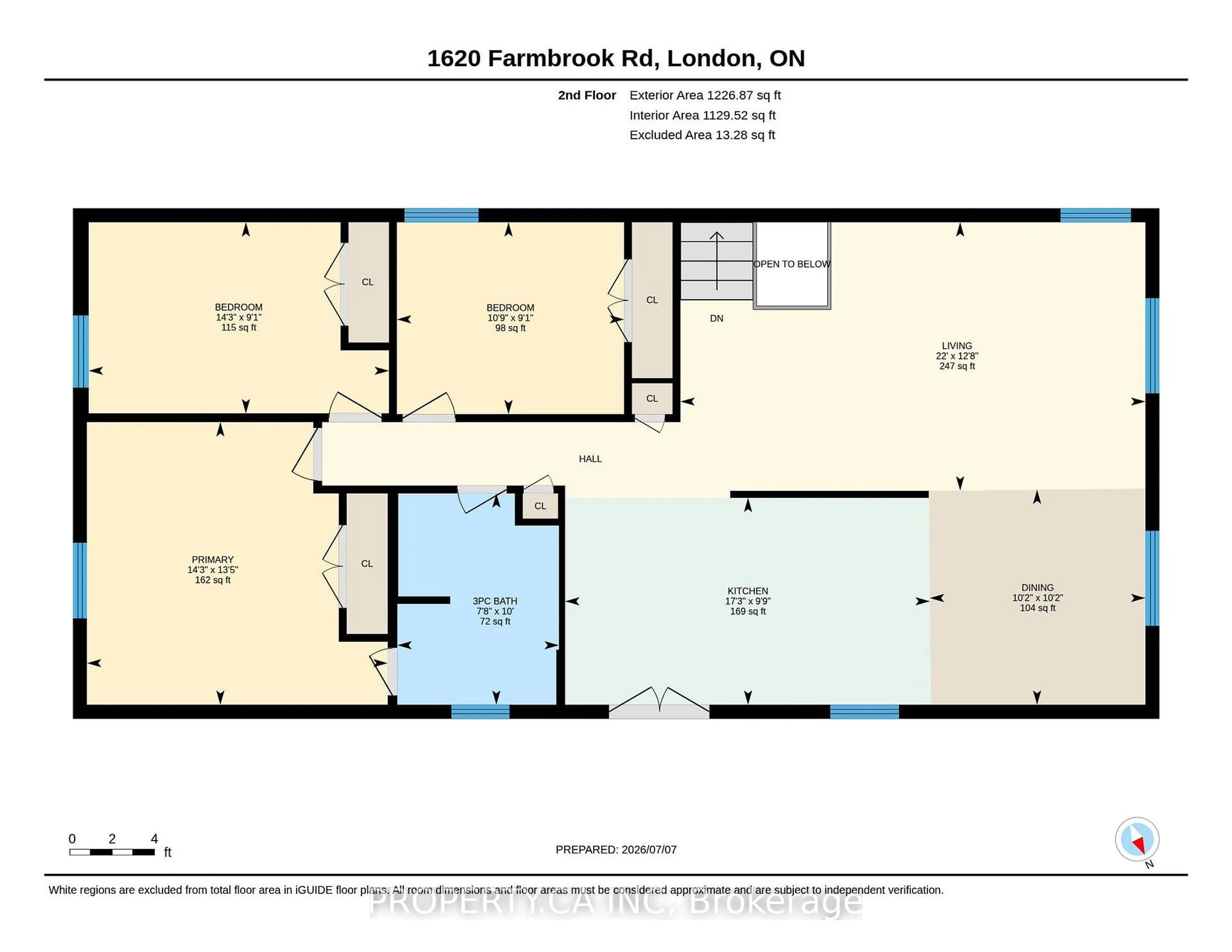 Floor plan for 1620 Farmbrook Rd, London East Ontario N5W 5V9