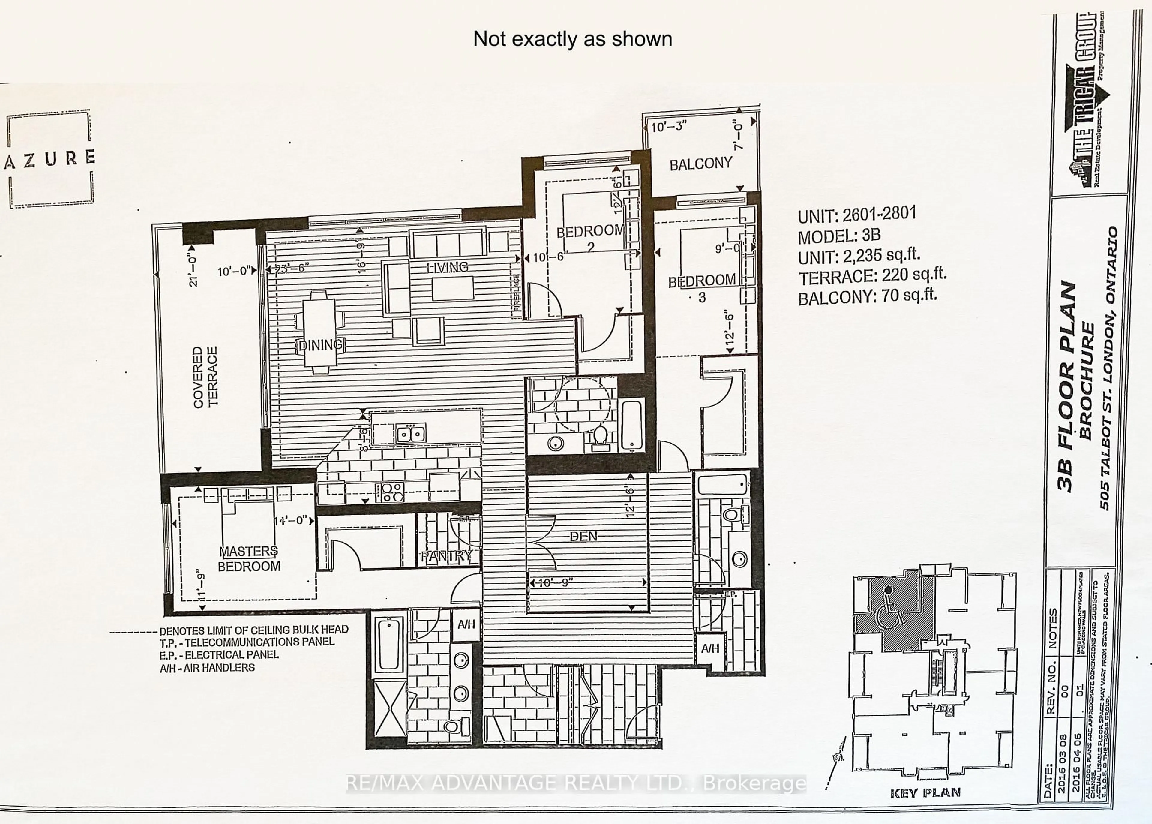 Floor plan for 505 Talbot St #2701, London East Ontario N6A 2S6