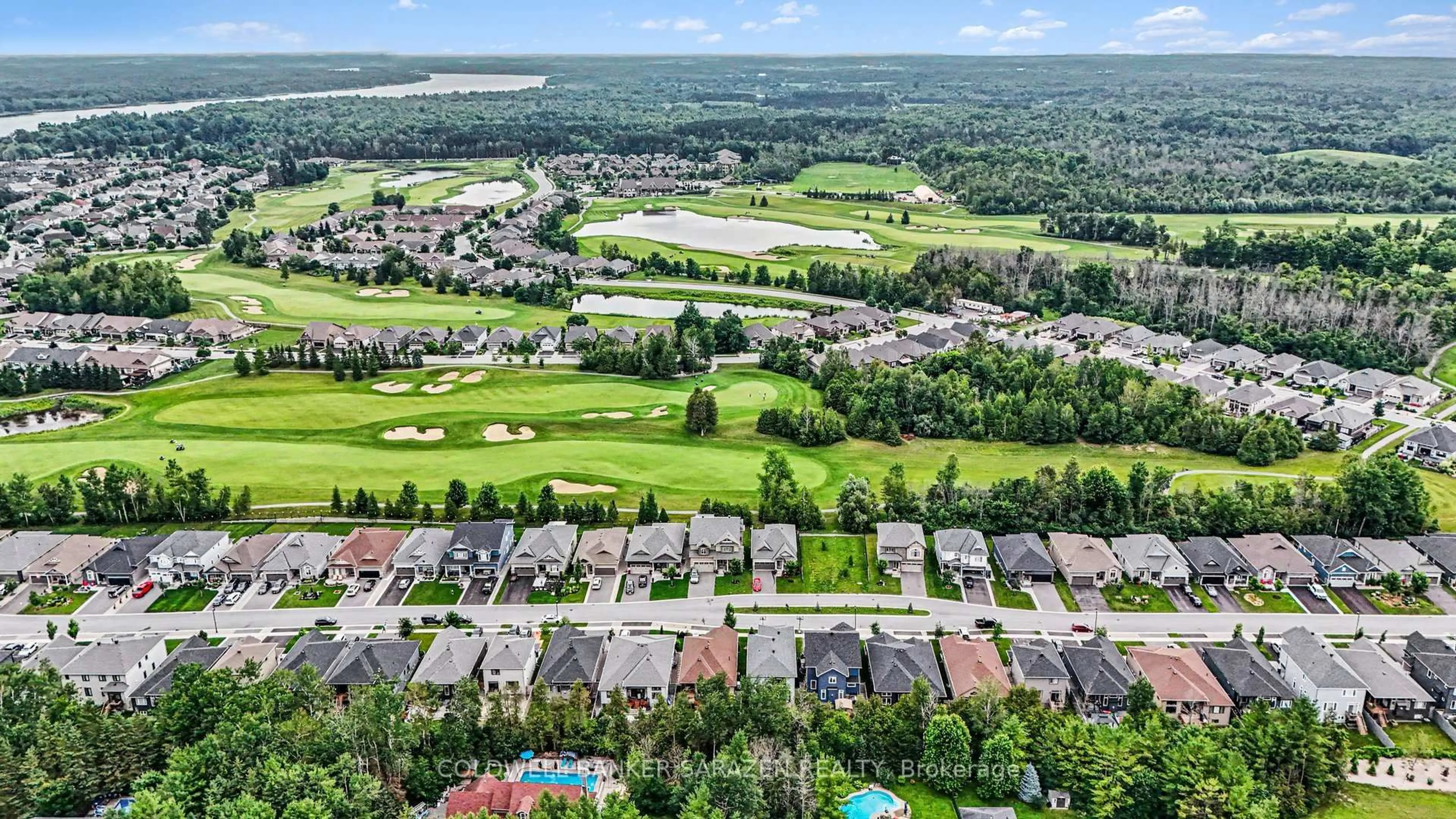 A pic from outside/outdoor area/front of a property/back of a property/a pic from drone, water/lake/river/ocean view for 196 BLACKHORSE Dr, North Grenville Ontario K0G 1J0