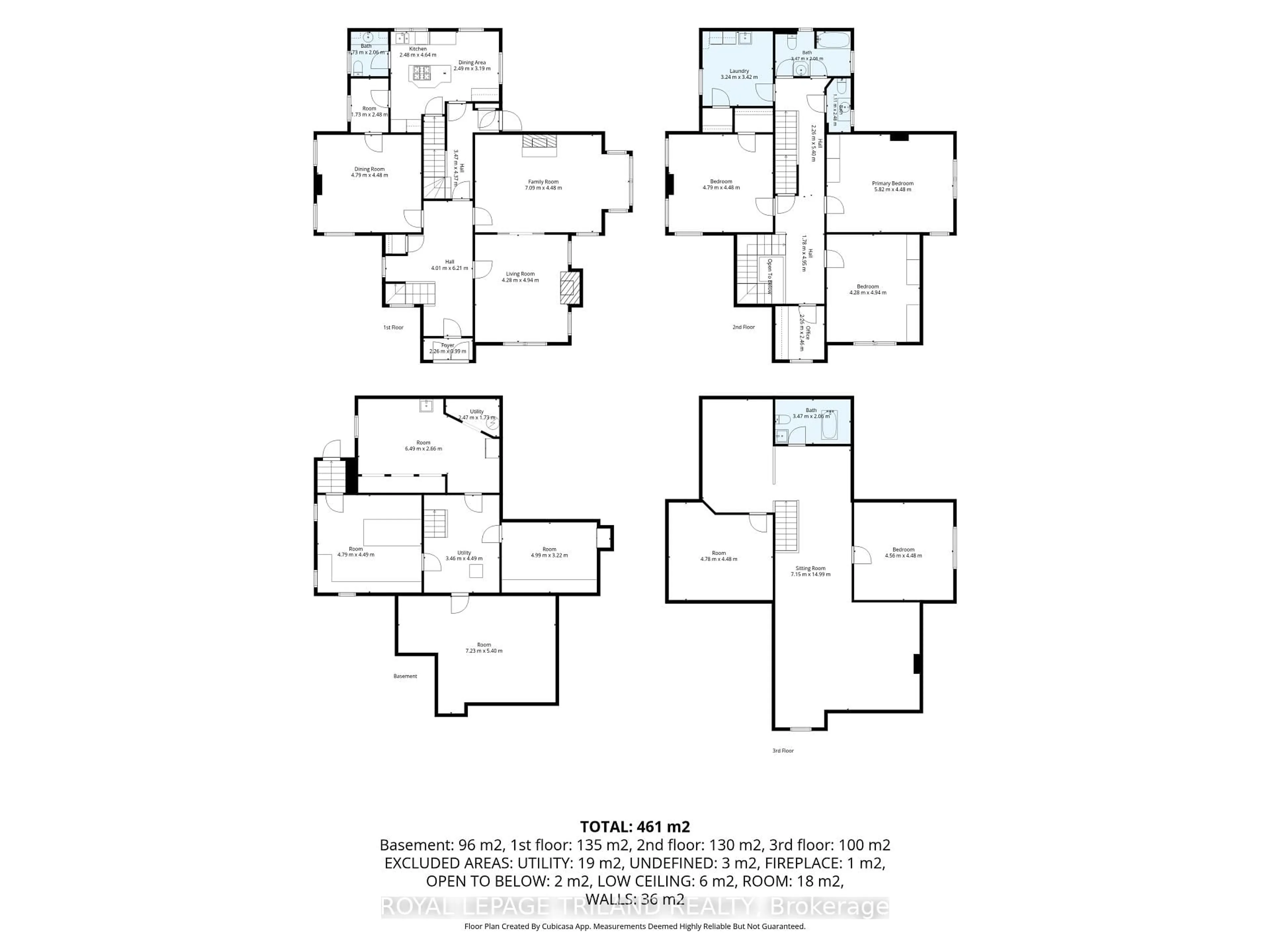 Floor plan for 36 Grosvenor St, London East Ontario N6A 1Y5