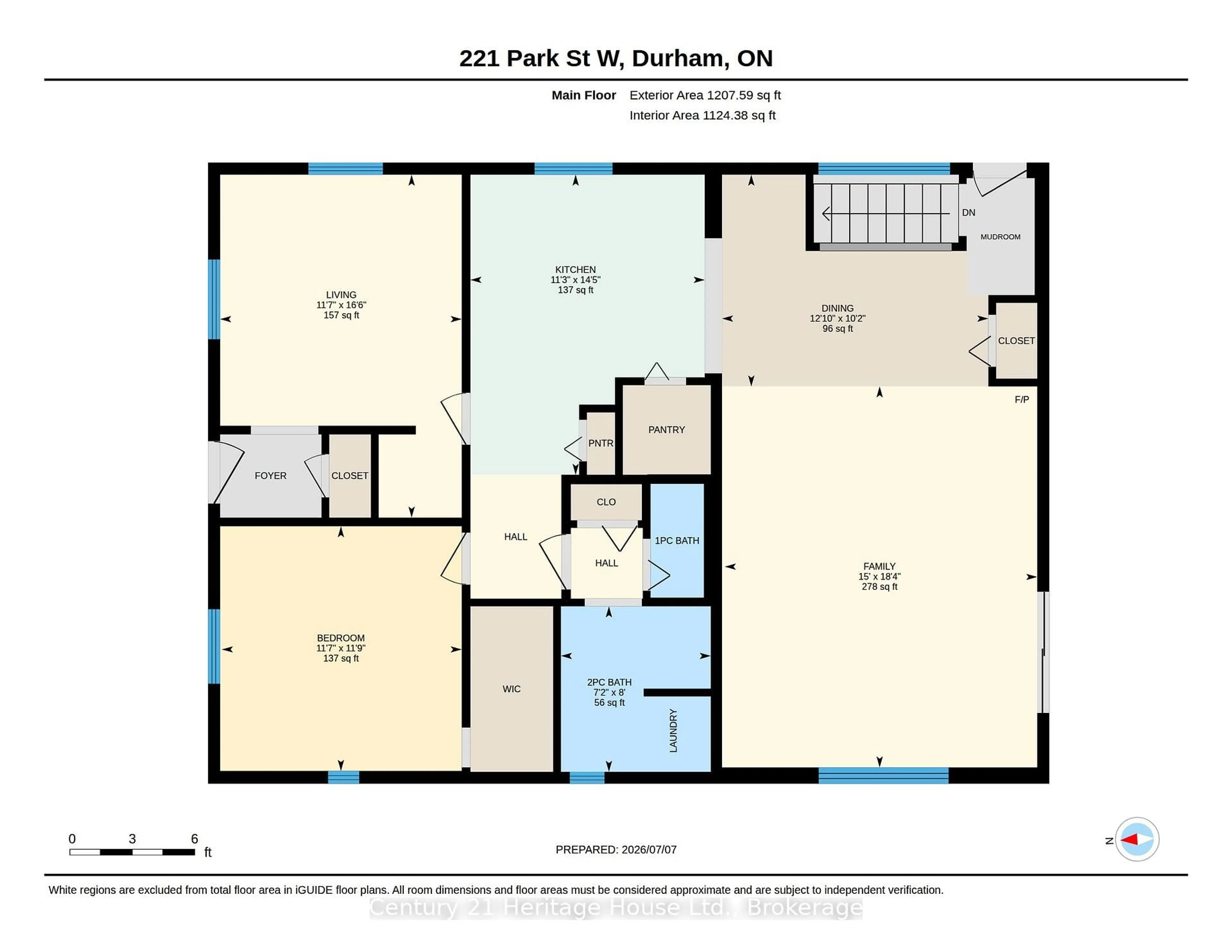Floor plan for 221 Park St, West Grey Ontario N0G 1R0