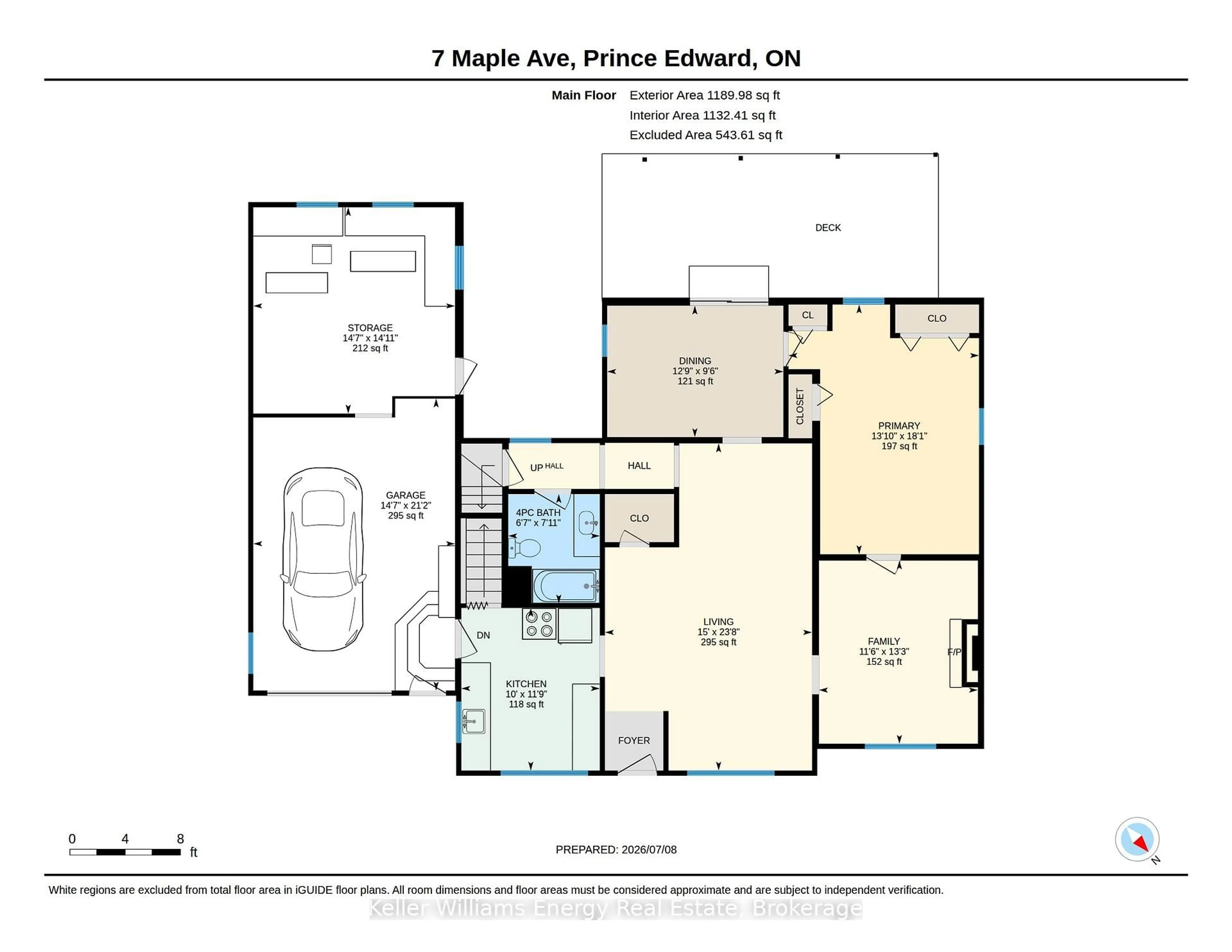 Floor plan for 7 Maple Ave, Prince Edward County Ontario K0K 2T0