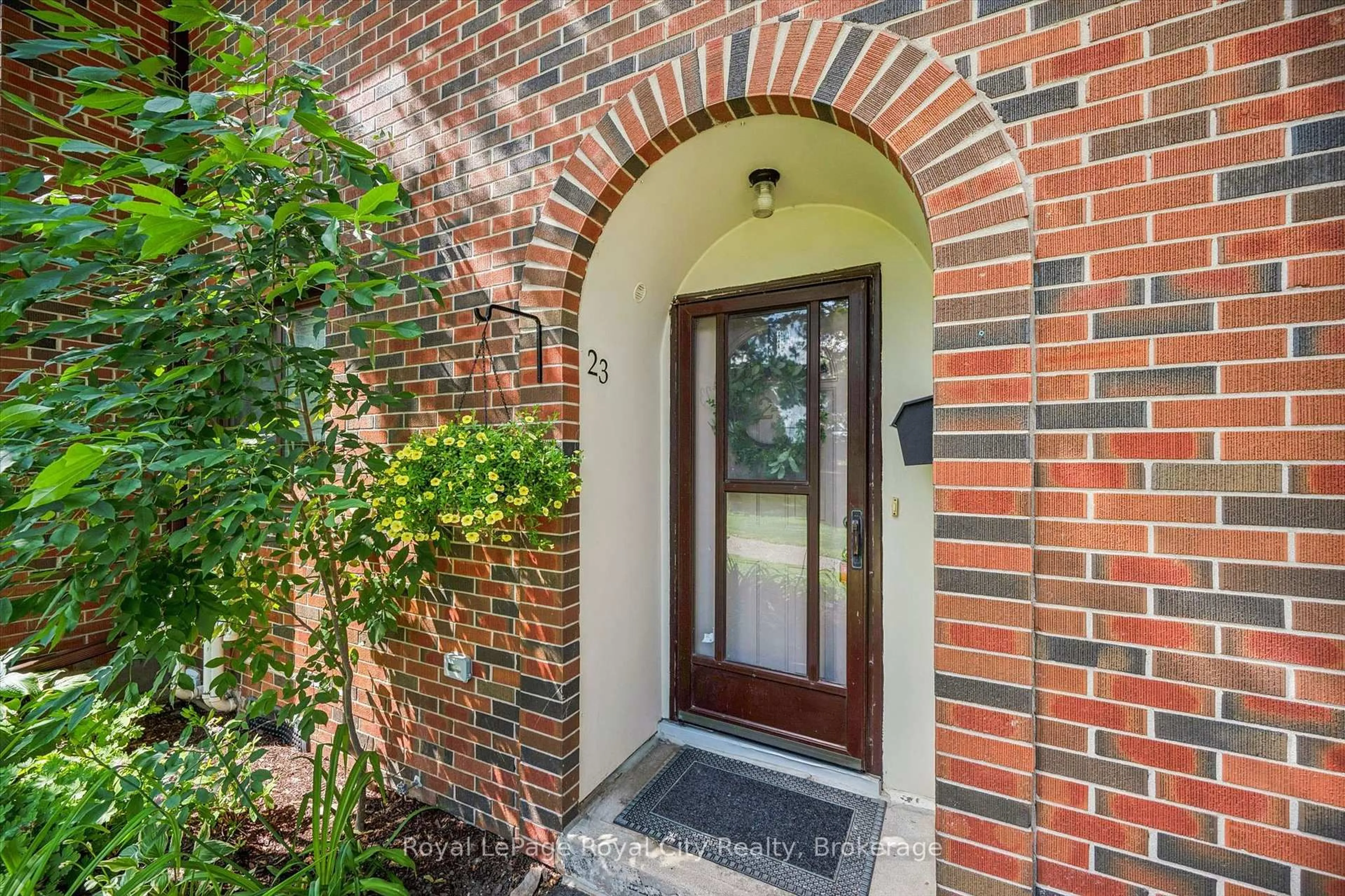 Home with brick exterior material, street for 41 Rhonda Rd #23, Guelph Ontario N1H 6H1