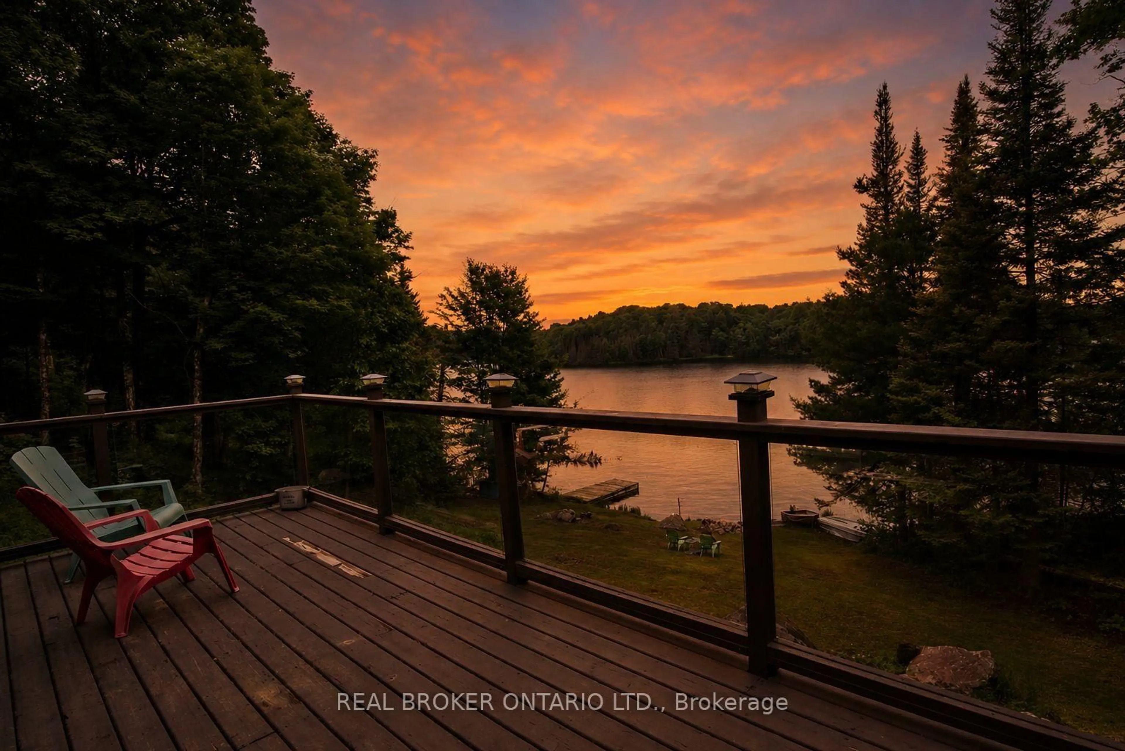 Patio, water/lake/river/ocean view for 41 Andy Neville Pkwy, Machar Ontario P0A 1X0