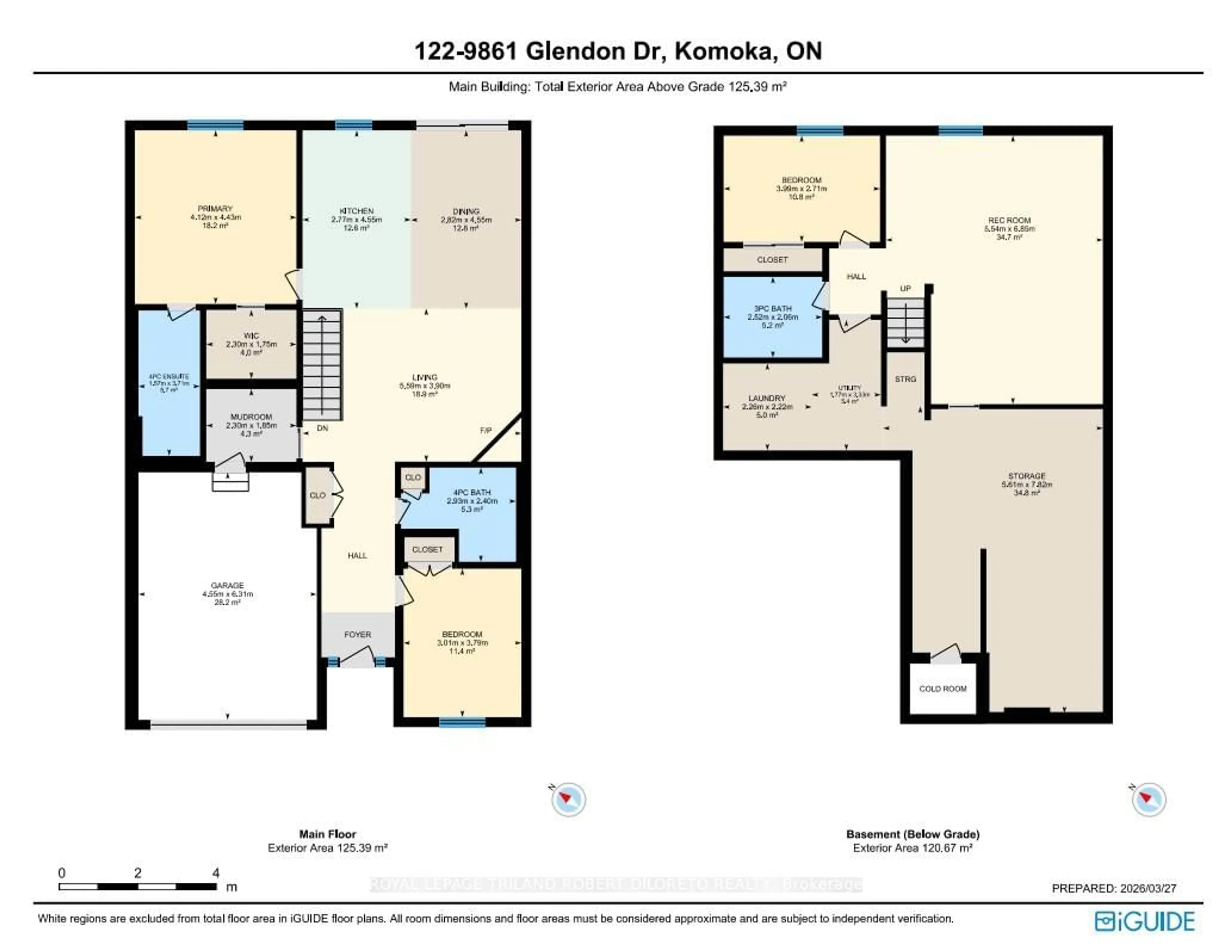 Floor plan for 9861 GLENDON Dr #122, Middlesex Centre Ontario N0L 1R0