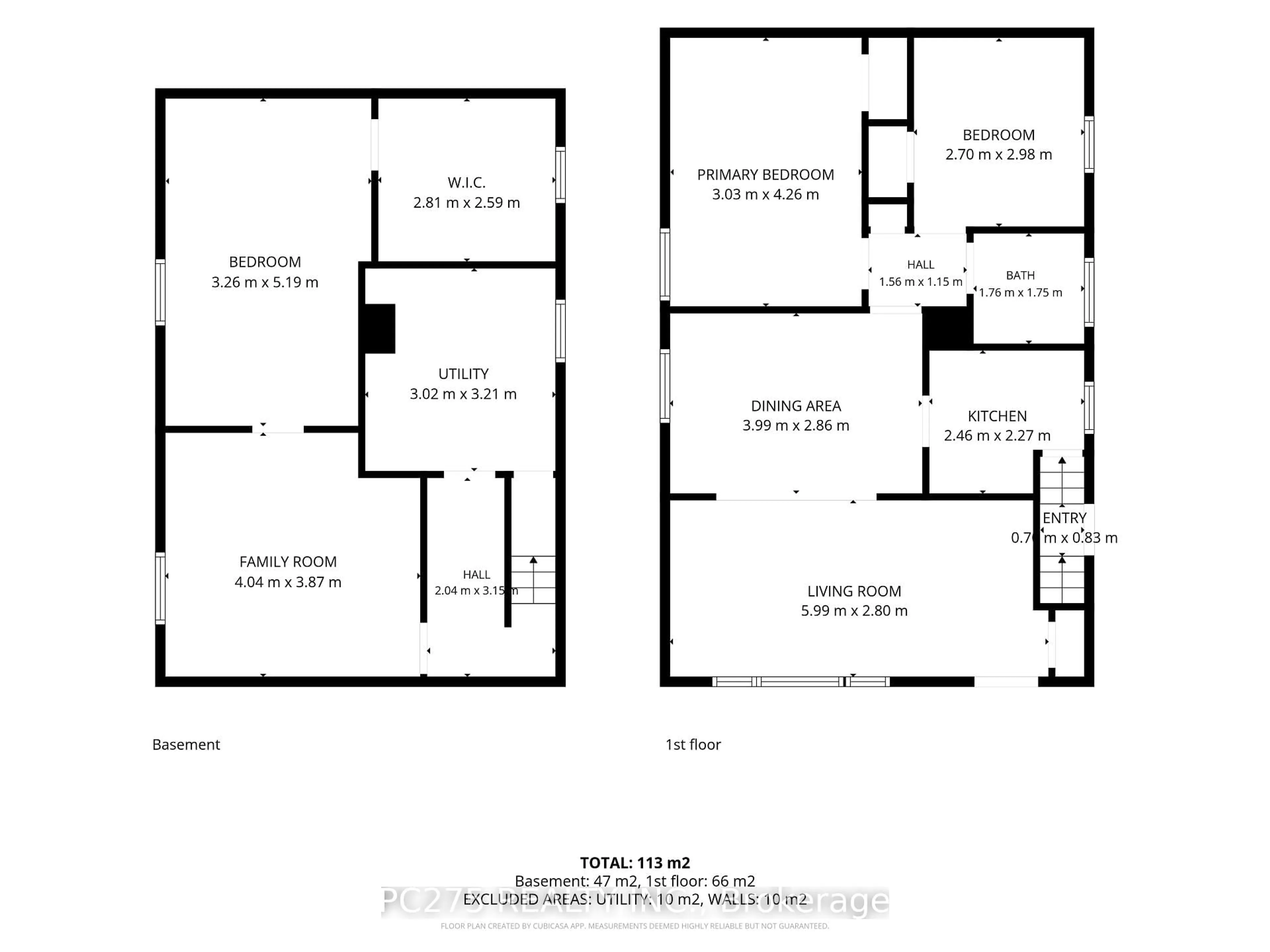 Floor plan for 1127 Trafalgar St, London East Ontario N5Z 1H1