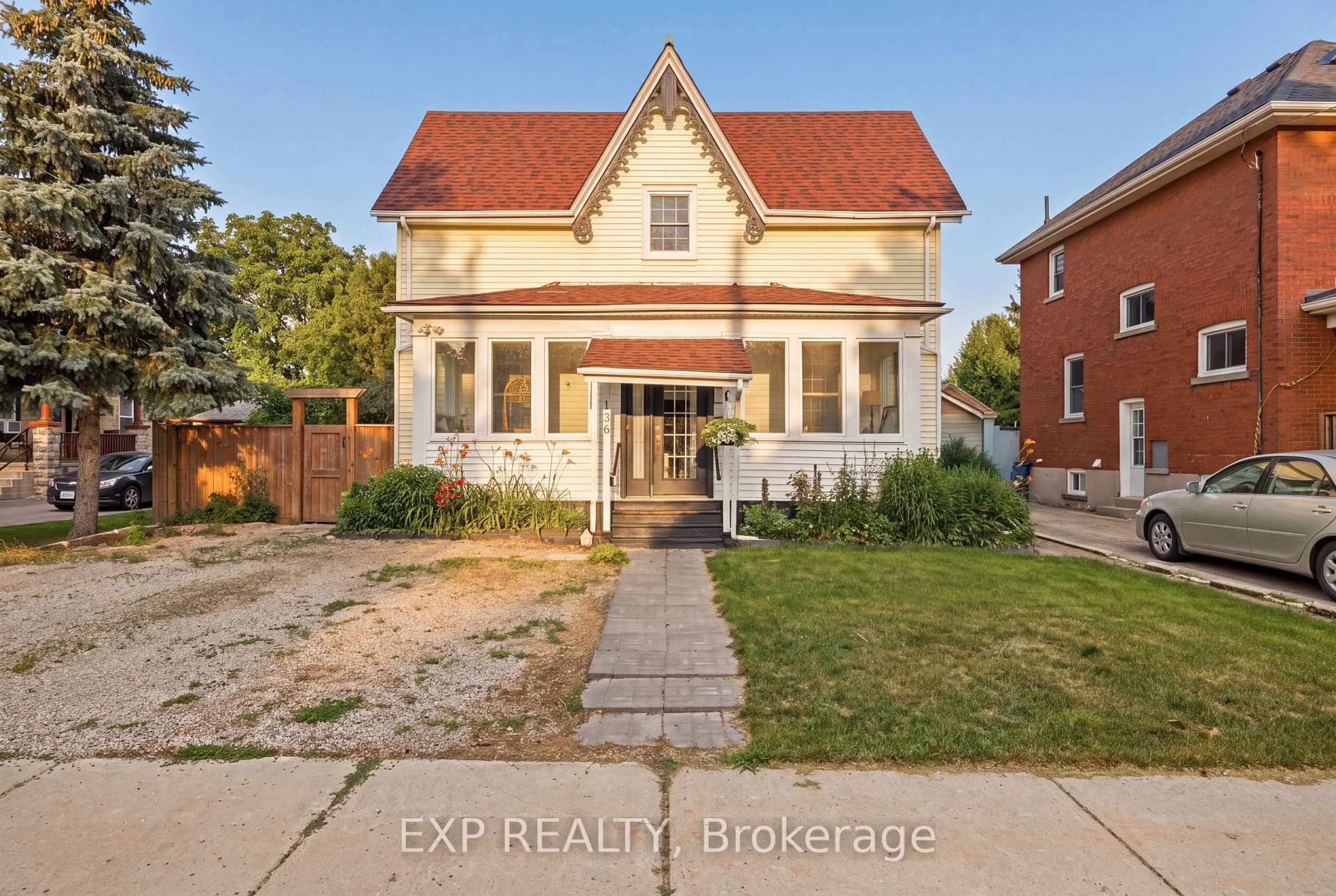 Home with brick exterior material, street for 136 Falstaff St, Stratford Ontario N5A 3T5