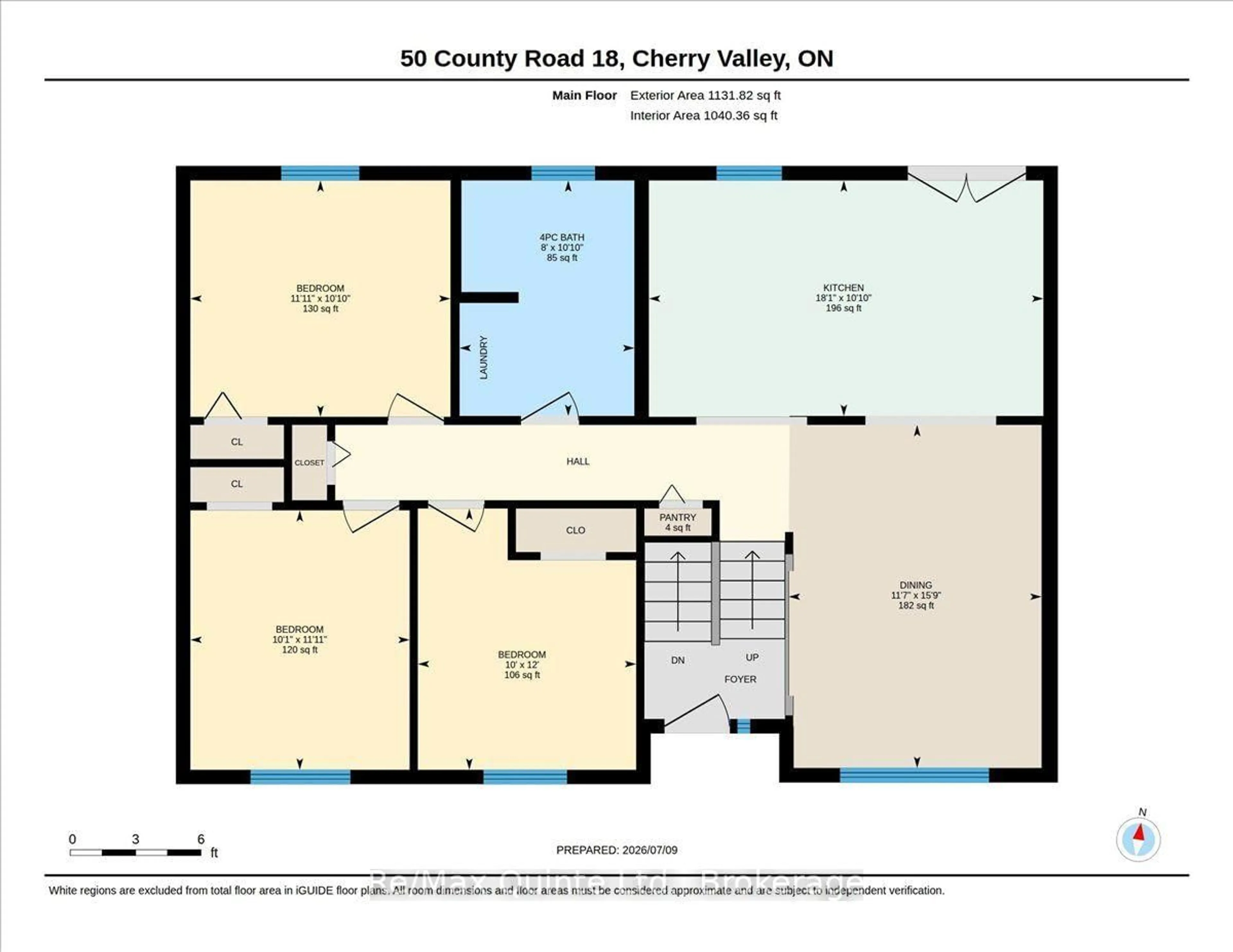 Floor plan for 50 County Road 18, Prince Edward County Ontario K0K 1P0