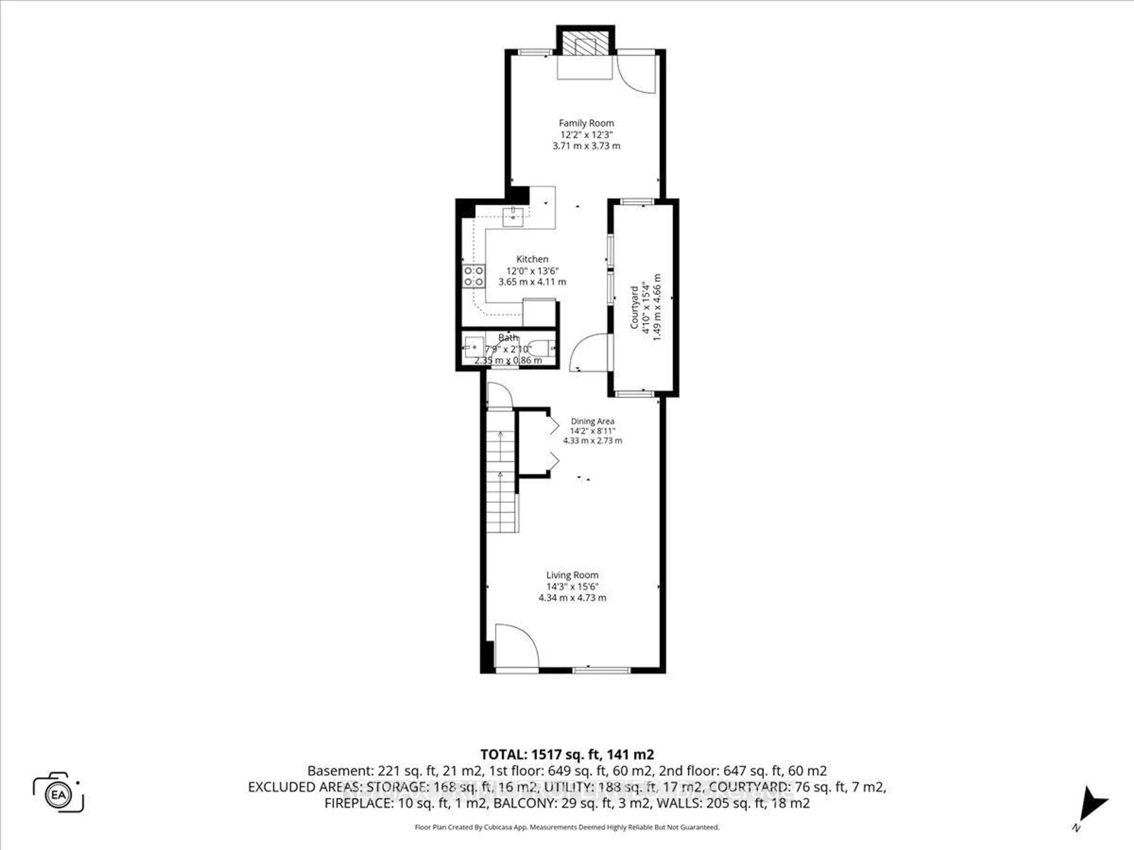 Floor plan for 236 Bruyere St, Ottawa Ontario K1N 5E3