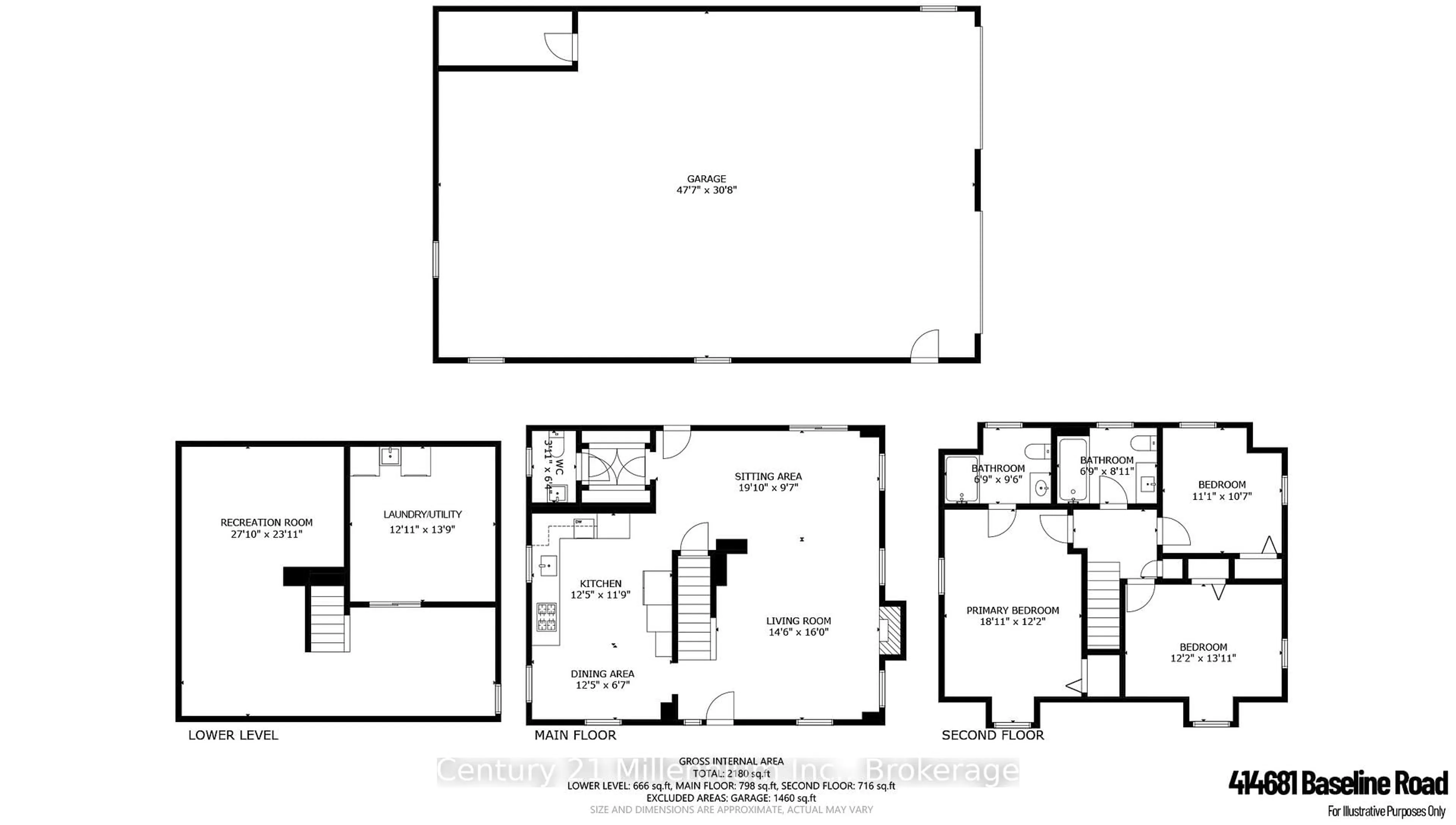 Floor plan for 414681 Baseline Rd, West Grey Ontario N0C 1H0