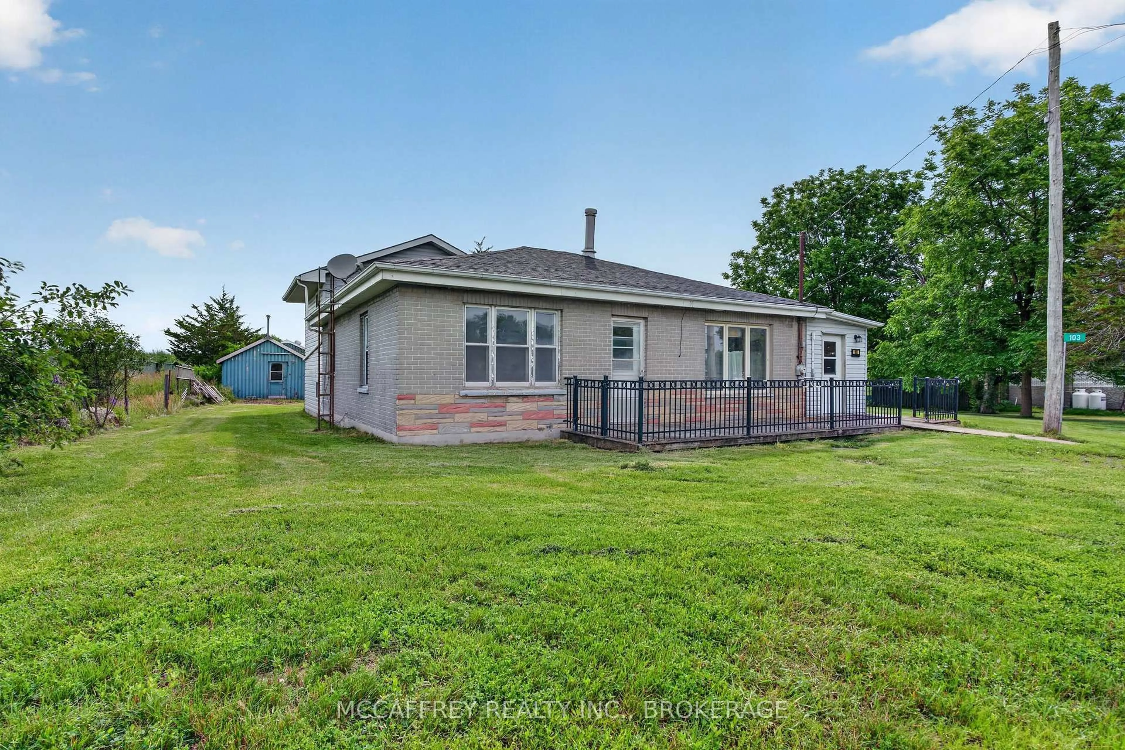 A pic from outside/outdoor area/front of a property/back of a property/a pic from drone, building for 103 County Road 4 Rd, Bath Ontario K0H 1G0