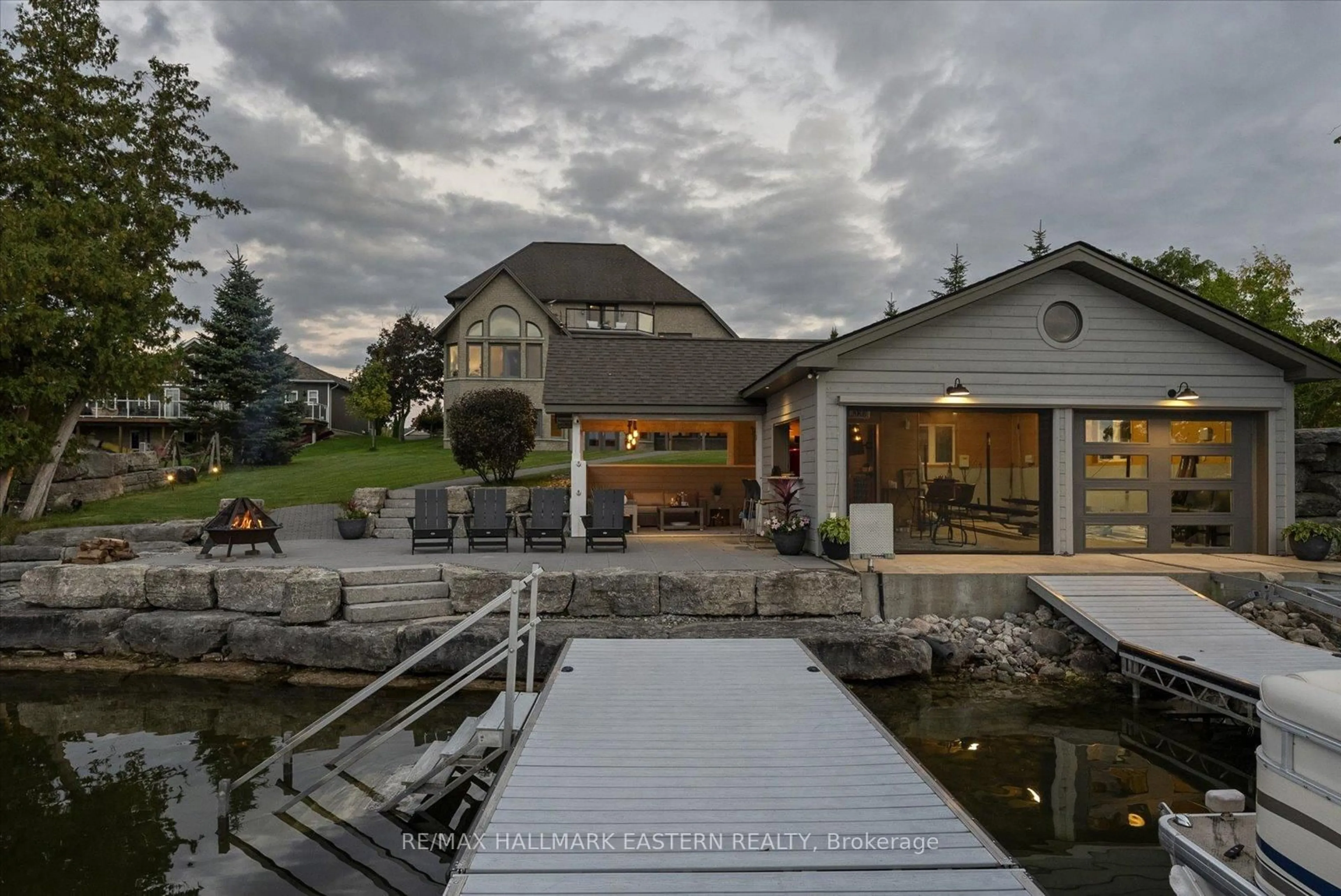 A pic from outside/outdoor area/front of a property/back of a property/a pic from drone, water/lake/river/ocean view for 2112 Truman Dr, Selwyn Ontario K0L 2H0