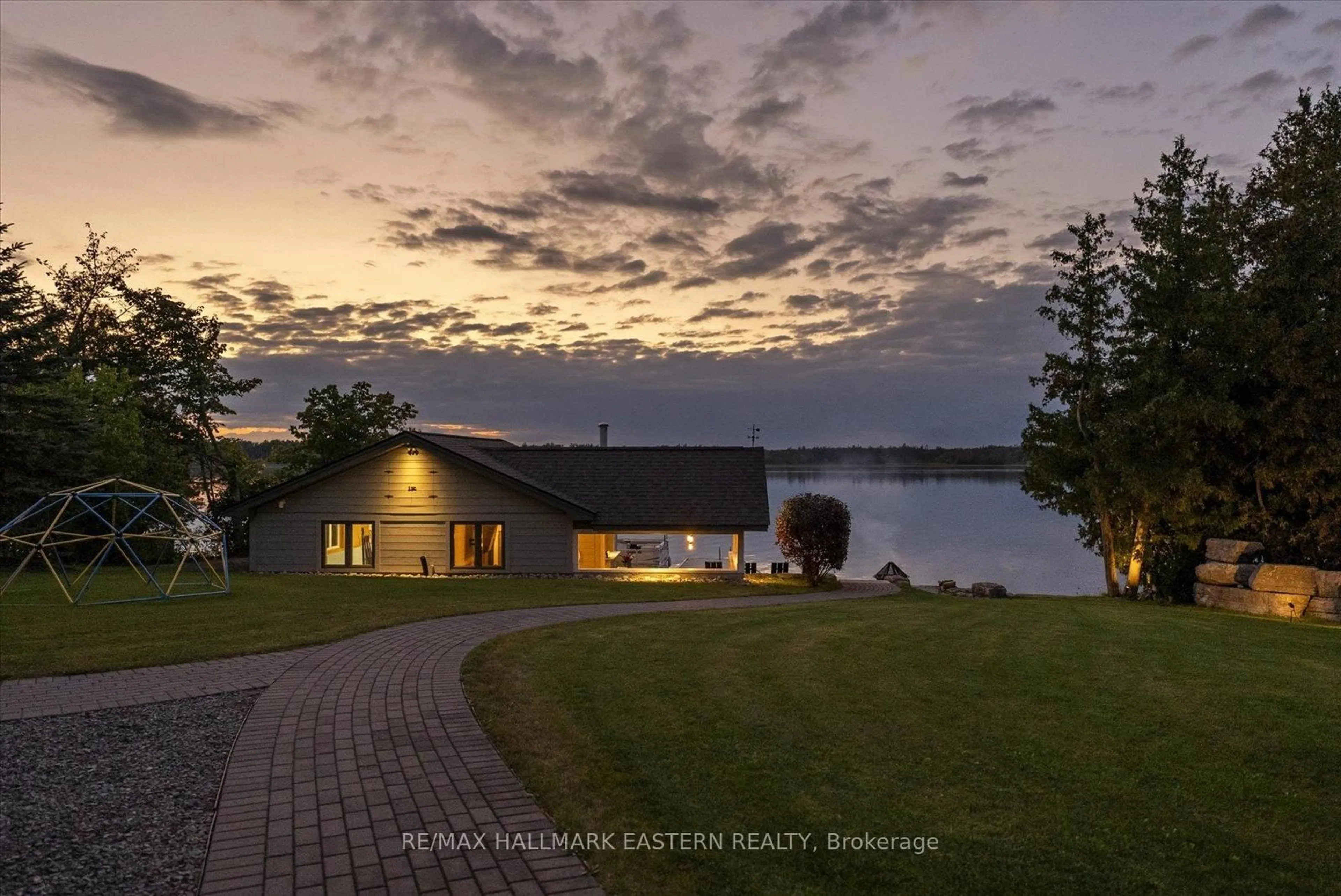 A pic from outside/outdoor area/front of a property/back of a property/a pic from drone, water/lake/river/ocean view for 2112 Truman Dr, Selwyn Ontario K0L 2H0