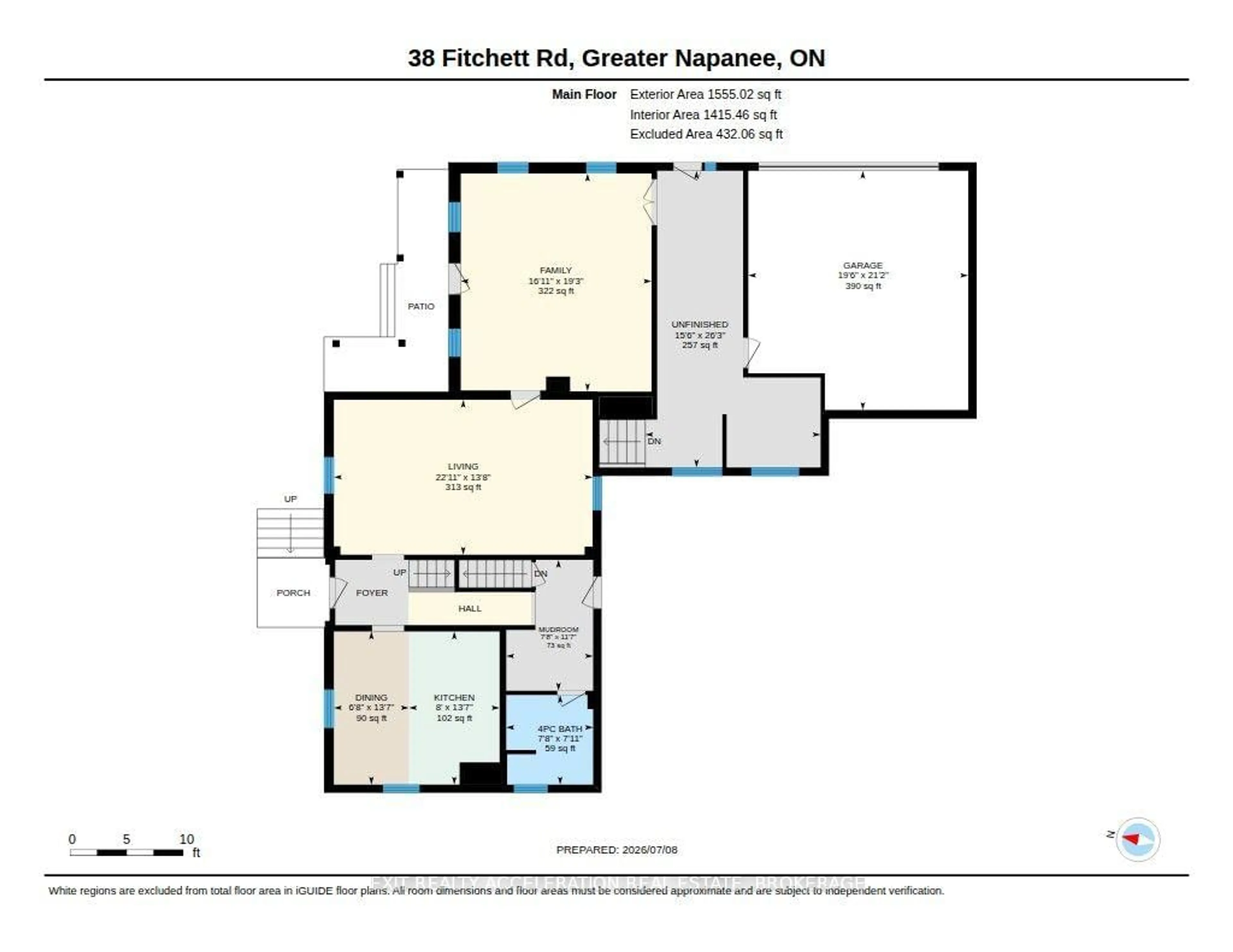 Floor plan for 38 Fitchett Rd, Napanee Ontario K7R 3K8