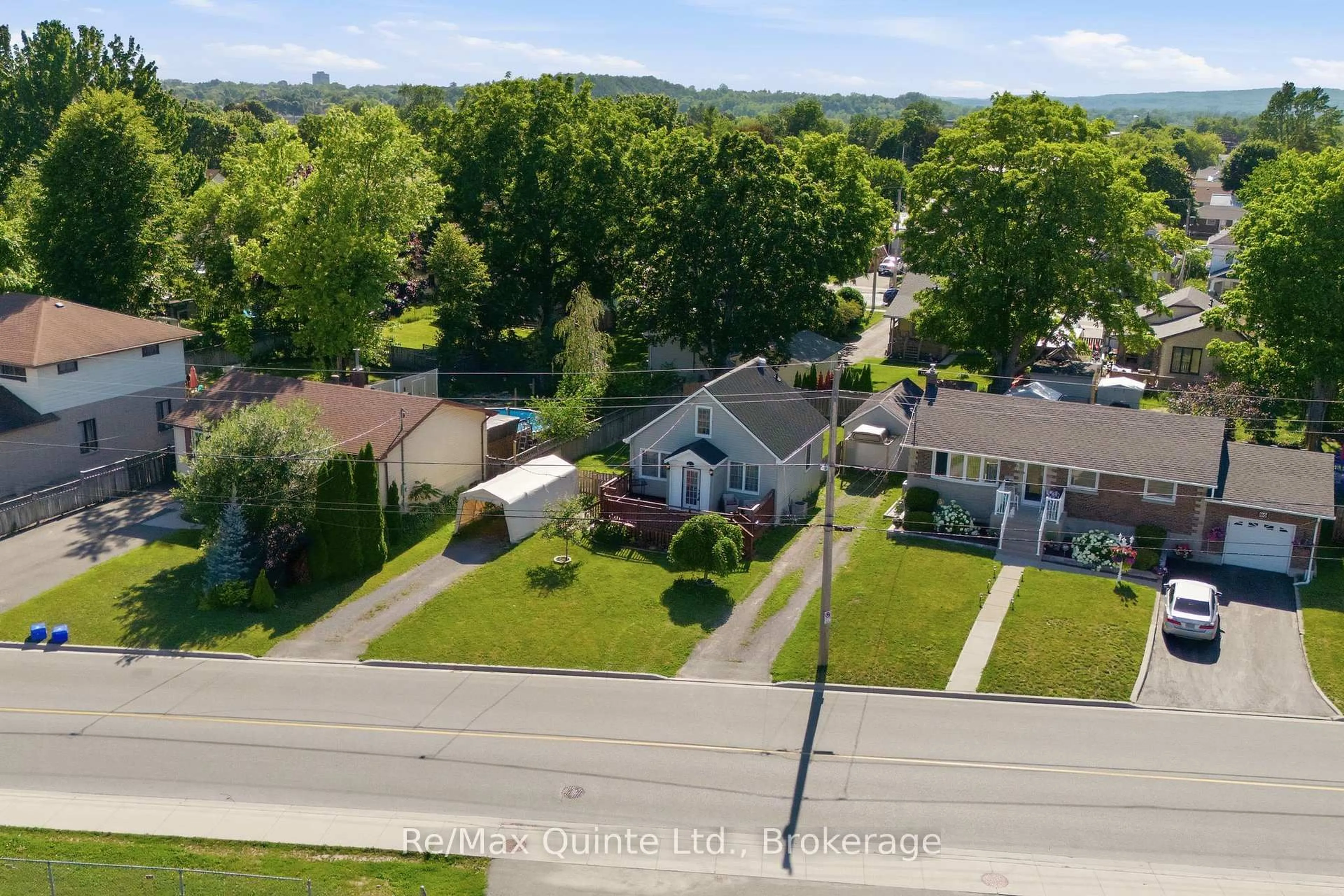 A pic from outside/outdoor area/front of a property/back of a property/a pic from drone, street for 84 Campbell St, Quinte West Ontario K8V 3A1