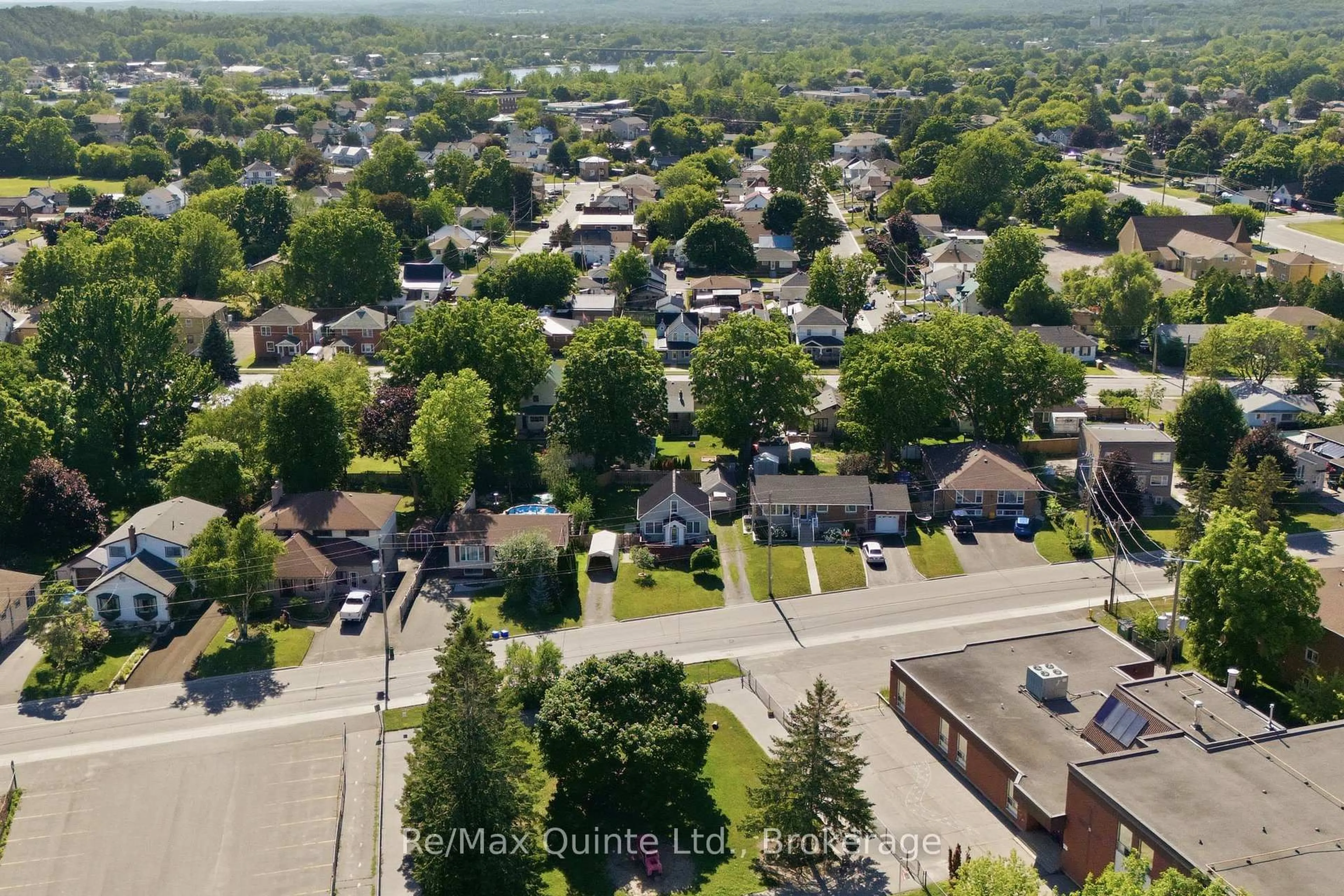 A pic from outside/outdoor area/front of a property/back of a property/a pic from drone, street for 84 Campbell St, Quinte West Ontario K8V 3A1