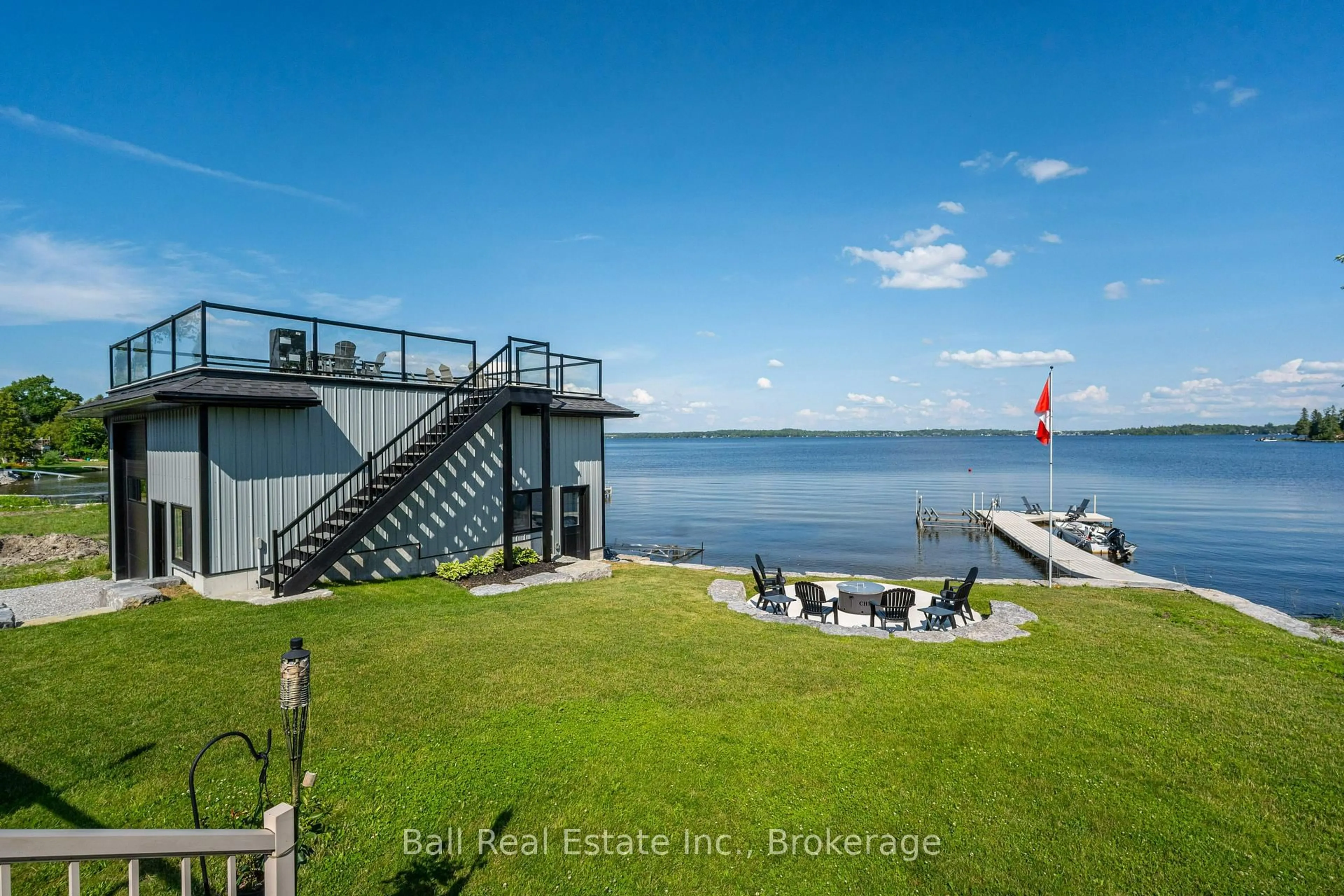 Patio, water/lake/river/ocean view for 5336 Highway 35, Kawartha Lakes Ontario K0M 1N0