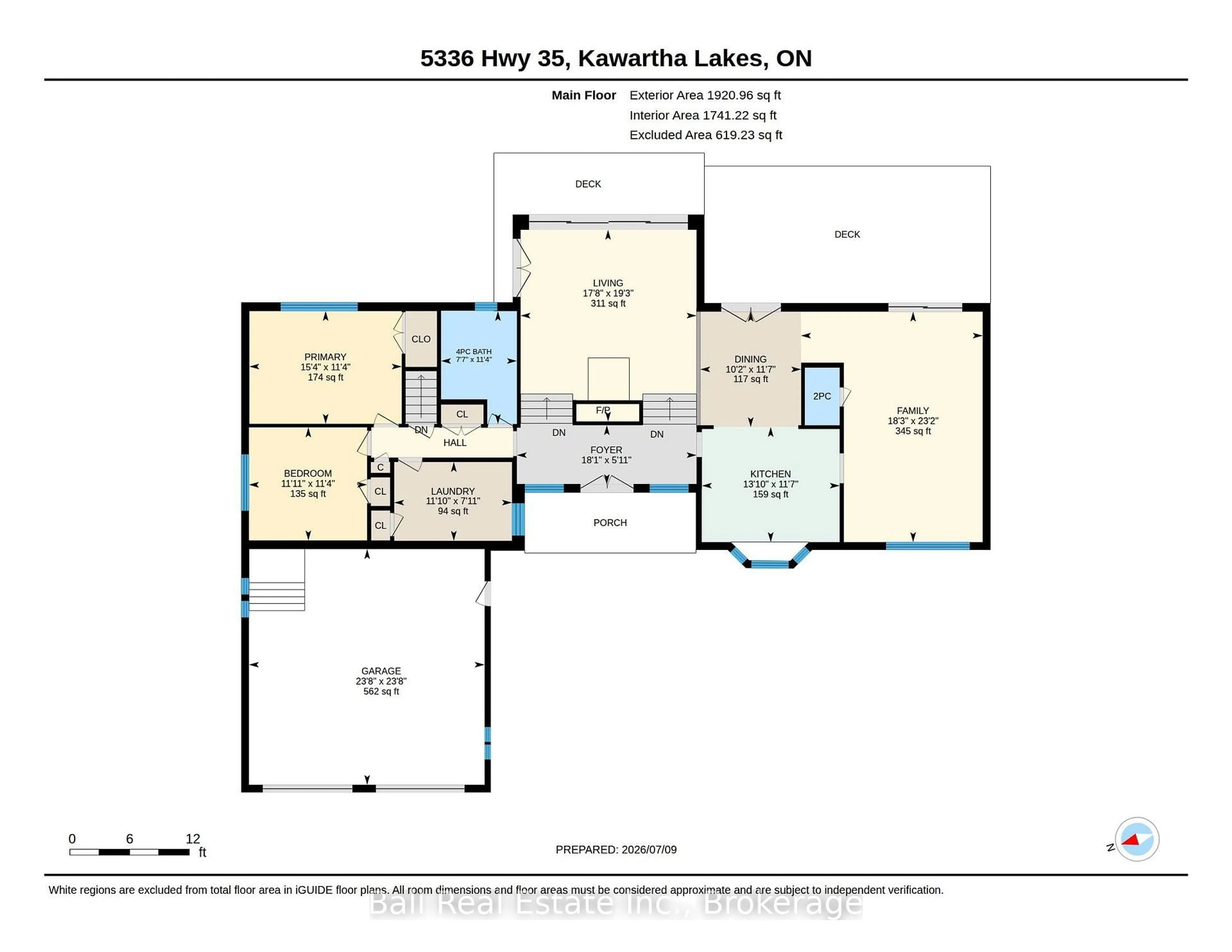 Floor plan for 5336 Highway 35, Kawartha Lakes Ontario K0M 1N0