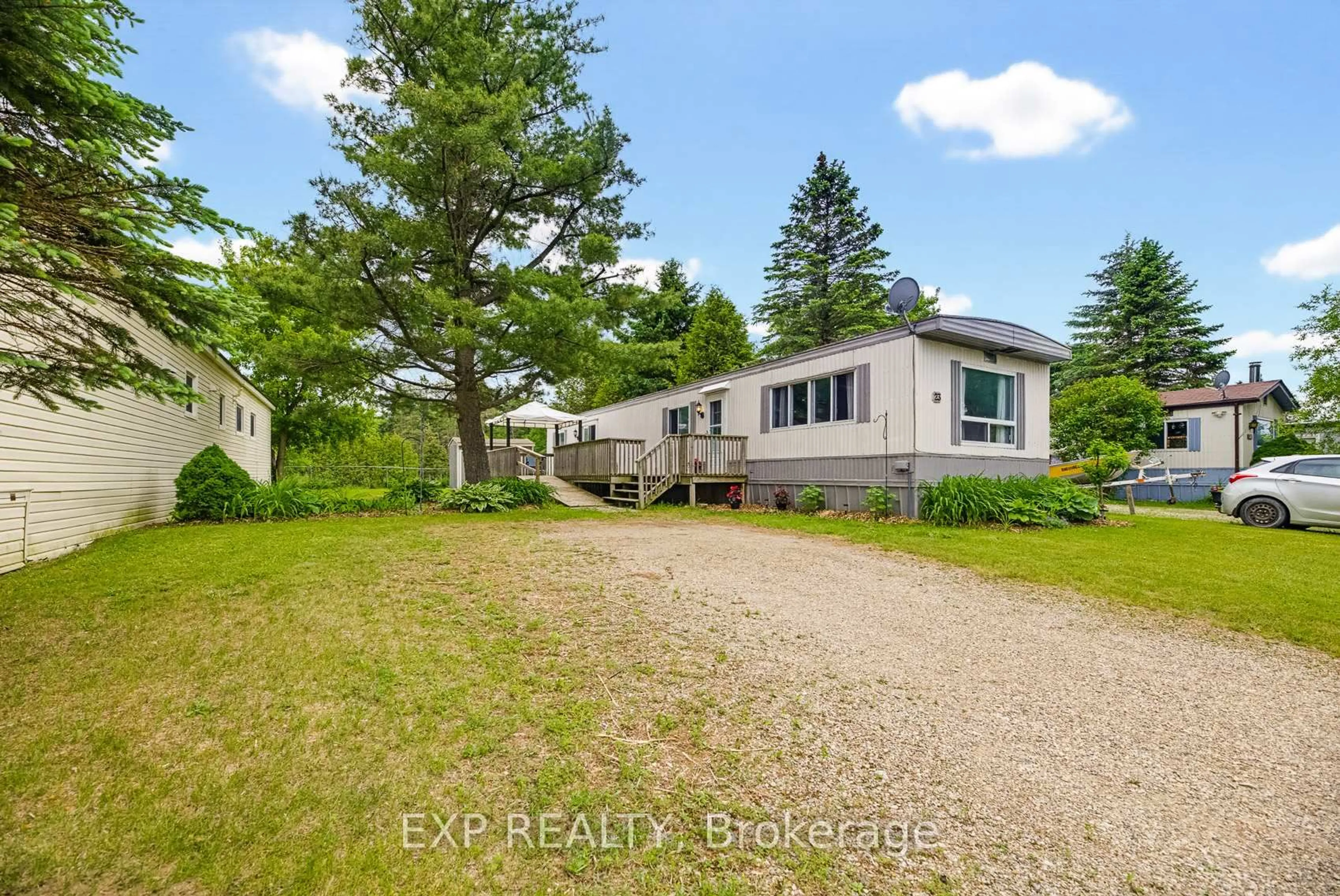 A pic from outside/outdoor area/front of a property/back of a property/a pic from drone, water/lake/river/ocean view for 23 Heather Ave, Erin Ontario N0B 1T0