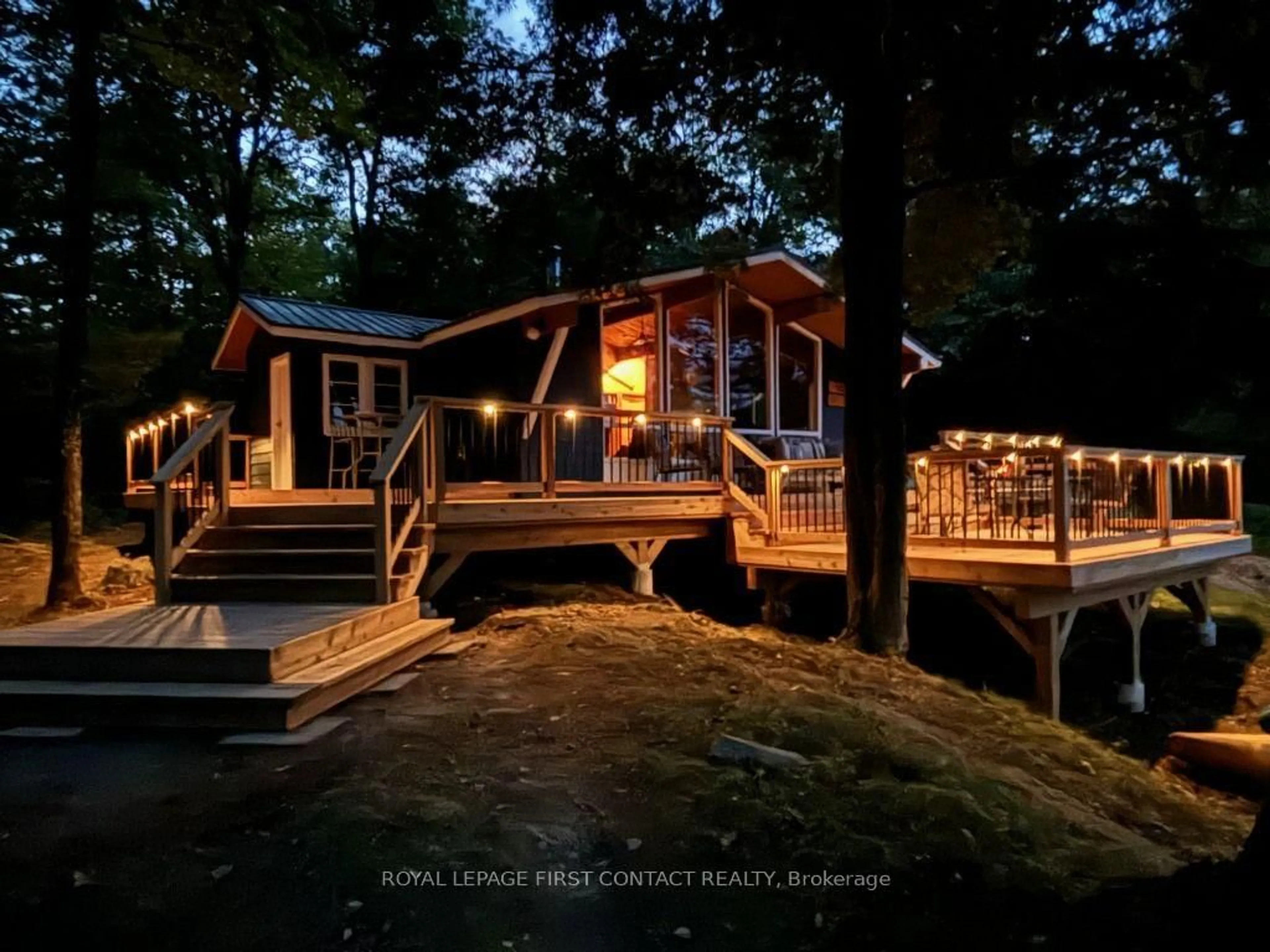 Patio, water/lake/river/ocean view for 345 Healey Lake Water, The Archipelago Ontario P0C 1H0