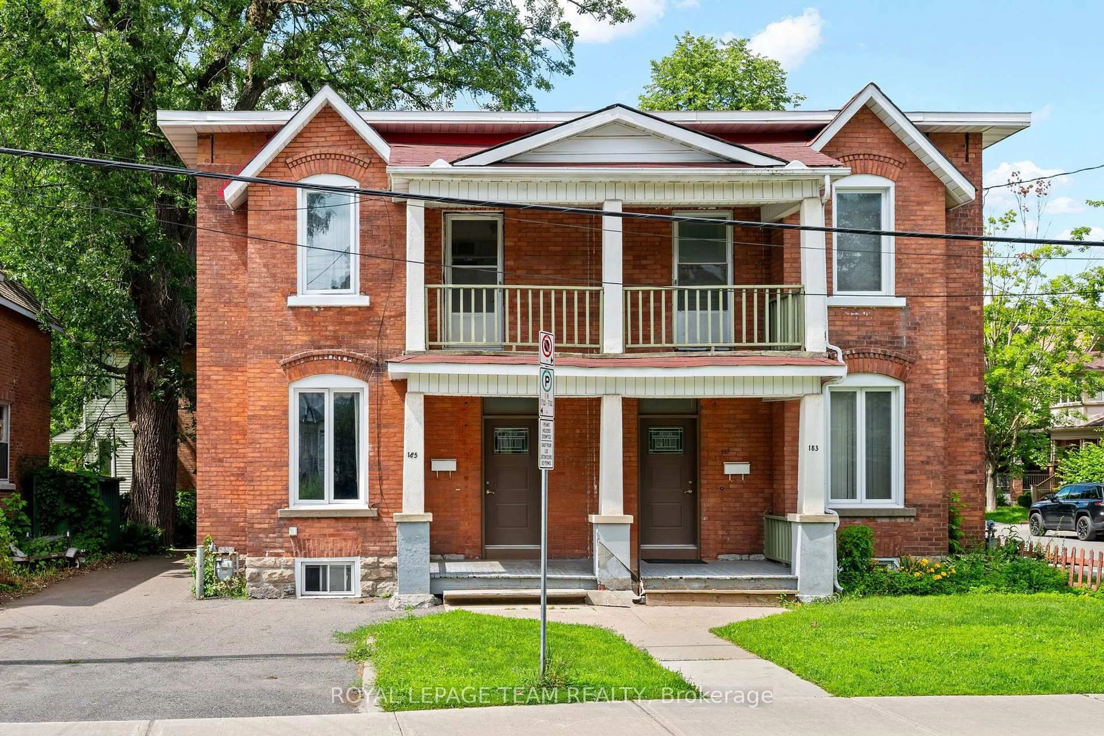 Home with brick exterior material, street for 183-185 Belmont Ave, Ottawa Ontario K1S 0V7