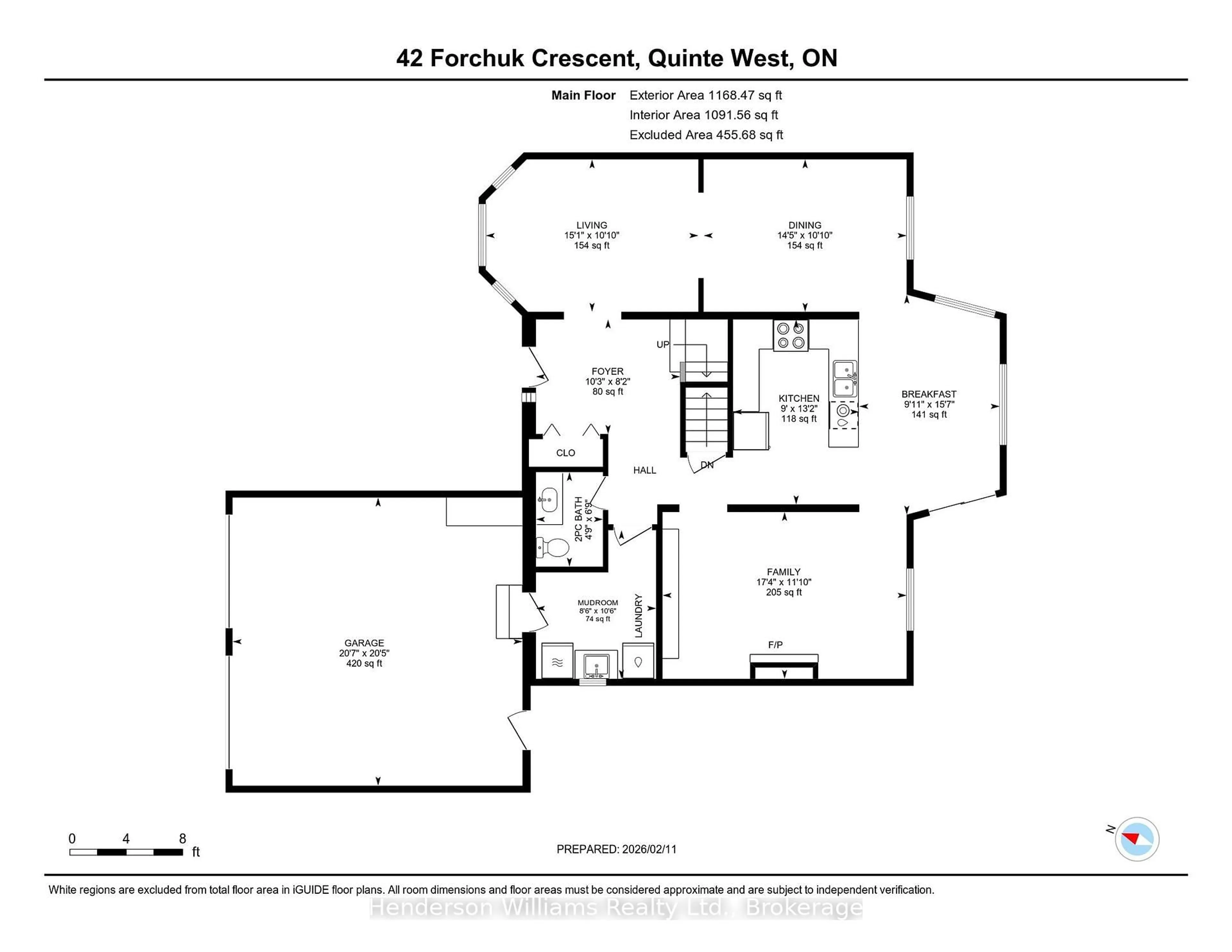 Floor plan for 42 Forchuk Cres, Quinte West Ontario K8V 6N2