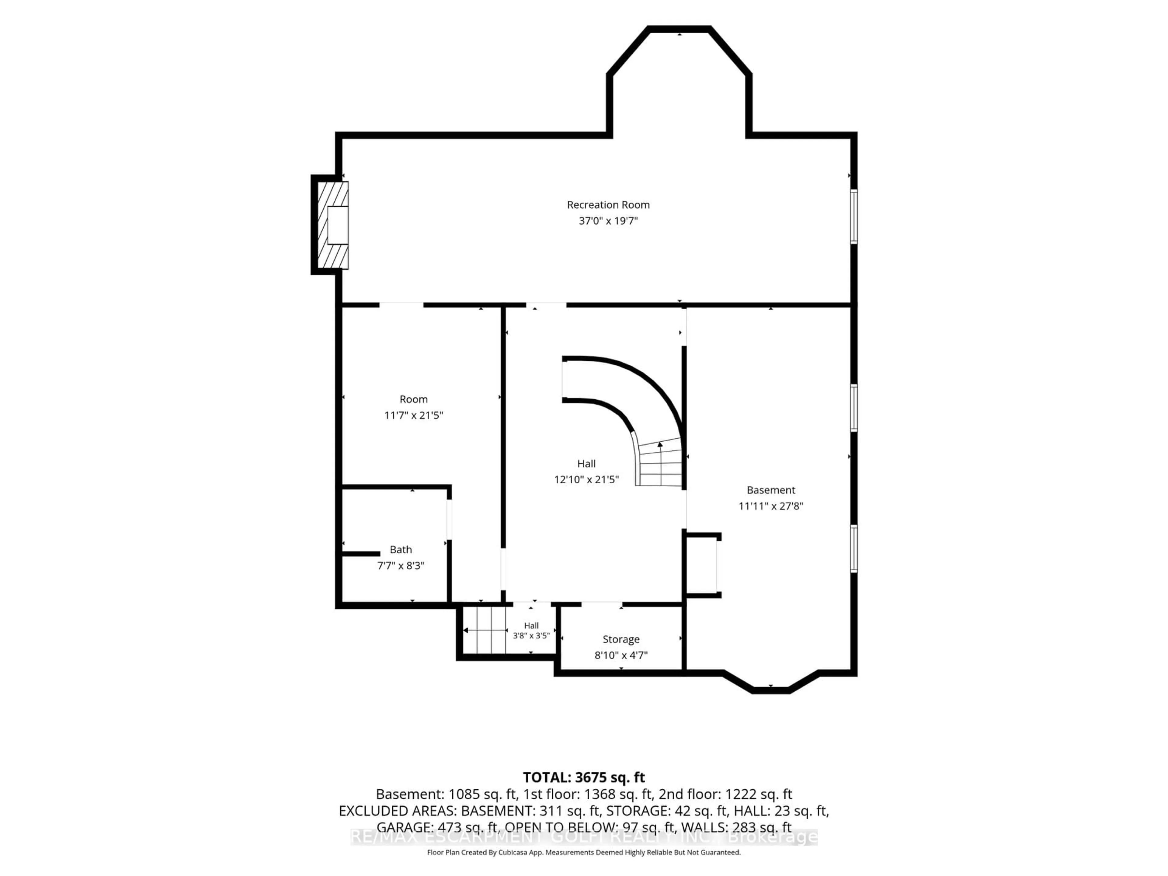 Floor plan for 42 Fox Ru, Brantford Ontario N3R 7R7