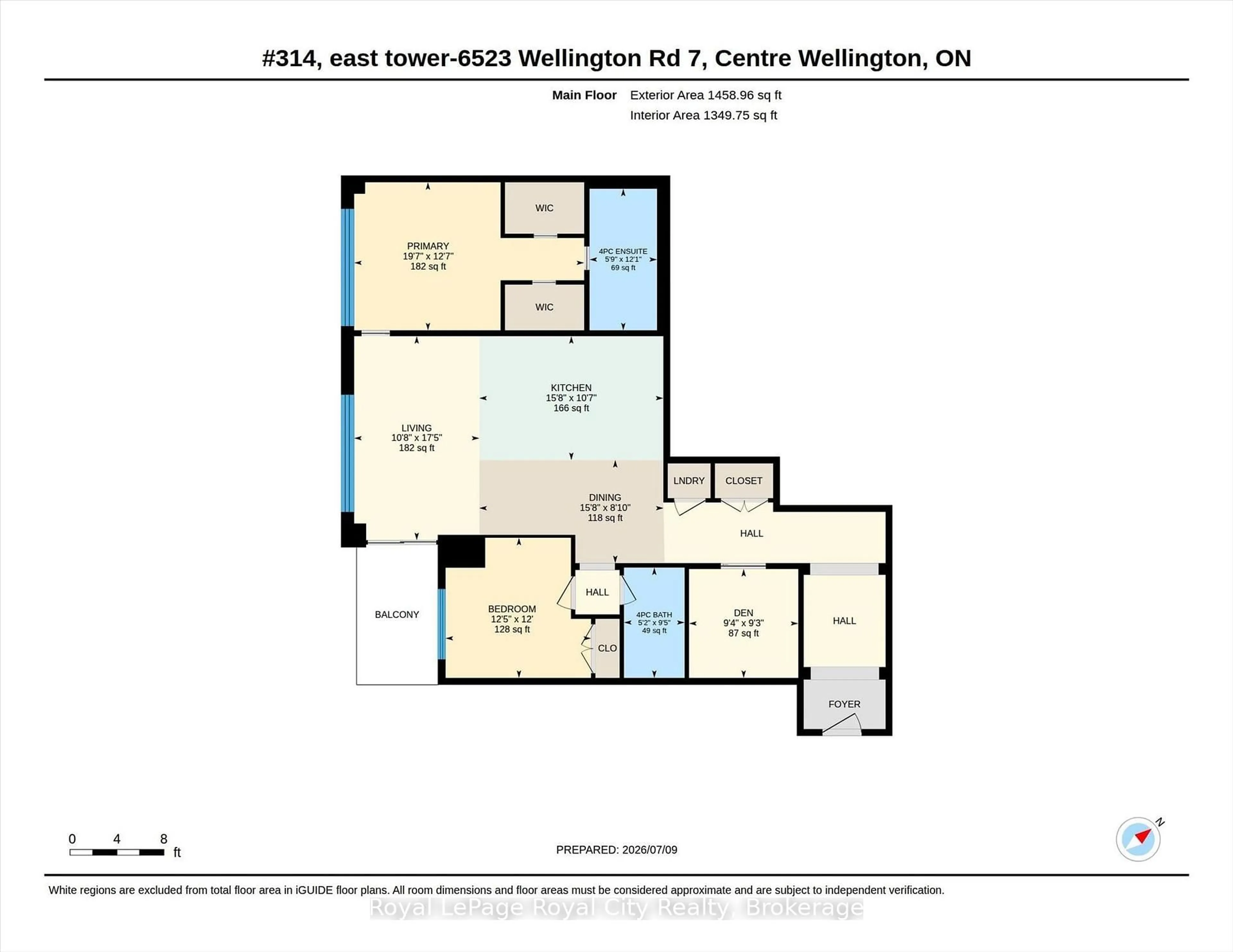Floor plan for 6523 Wellington Road 7 Rd #314, Centre Wellington Ontario N0B 1S0