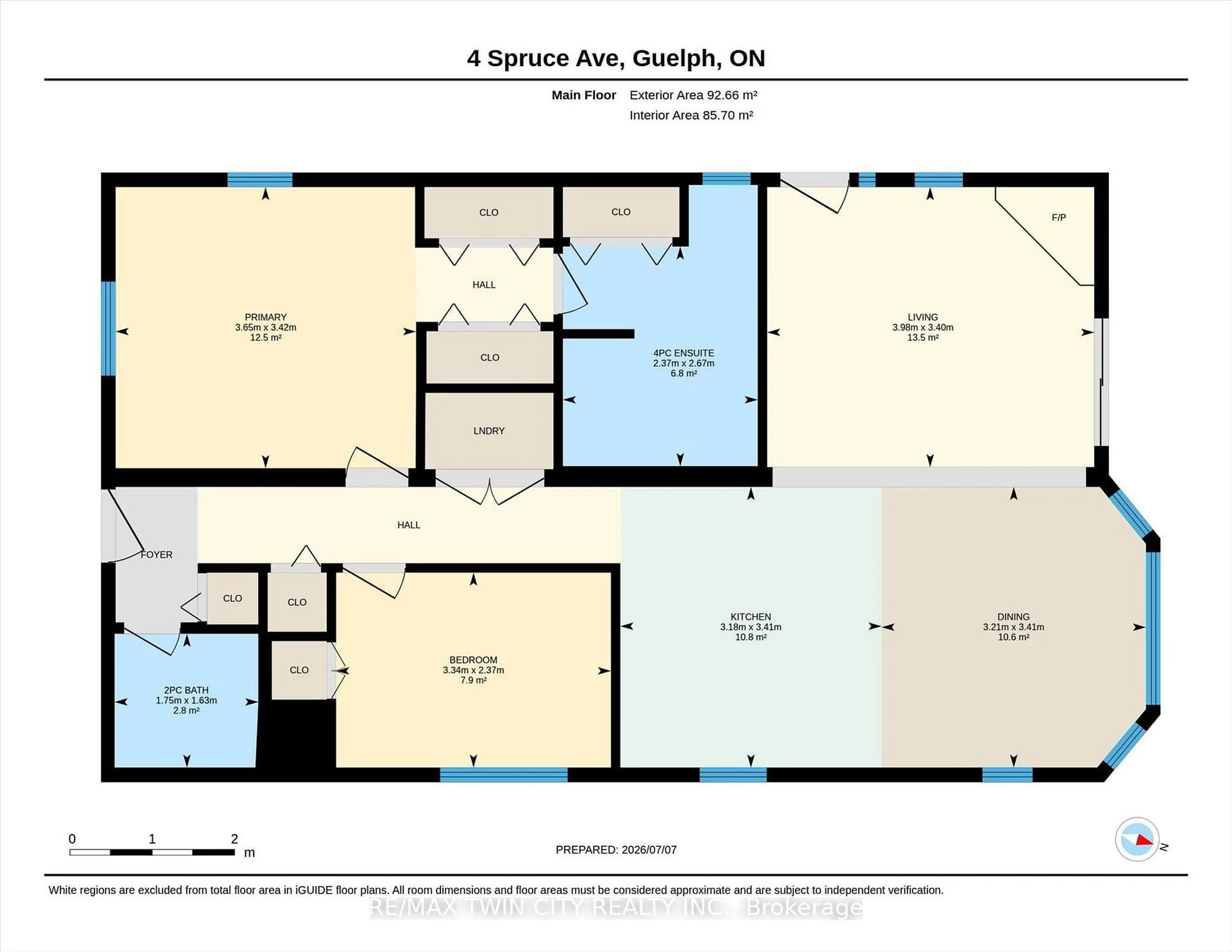 Floor plan for 4 Spruce Ave, Puslinch Ontario N1H 6H9