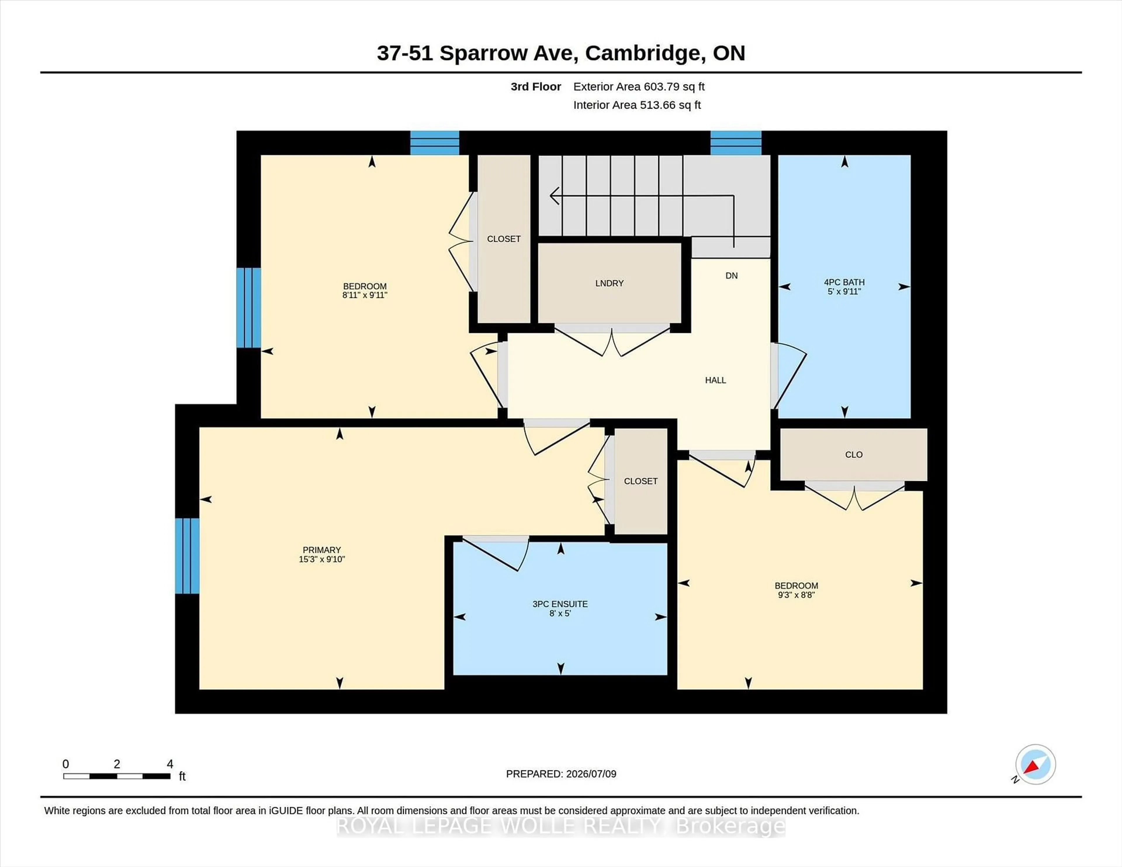 Floor plan for 51 Sparrow Ave #37, Cambridge Ontario N1T 0E5