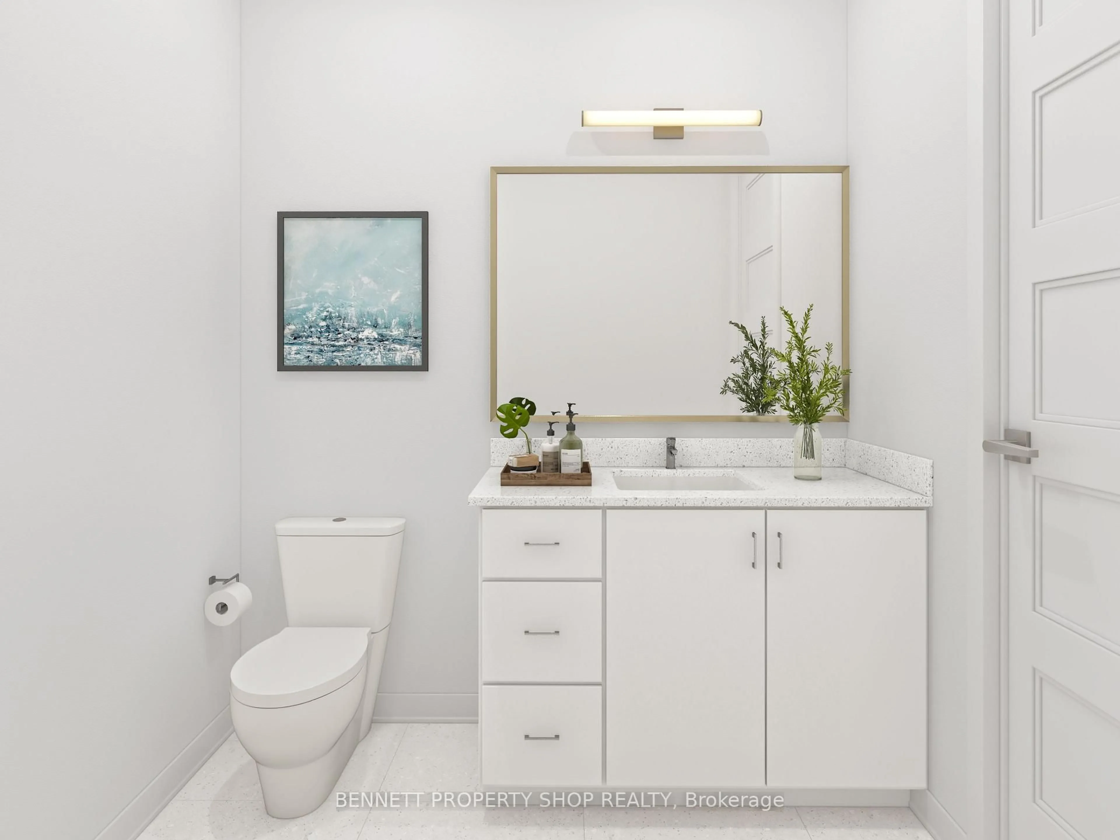 Contemporary bathroom, ceramic/tile floor for 95 Rosalie Rdge, Ottawa Ontario K1W 1G1