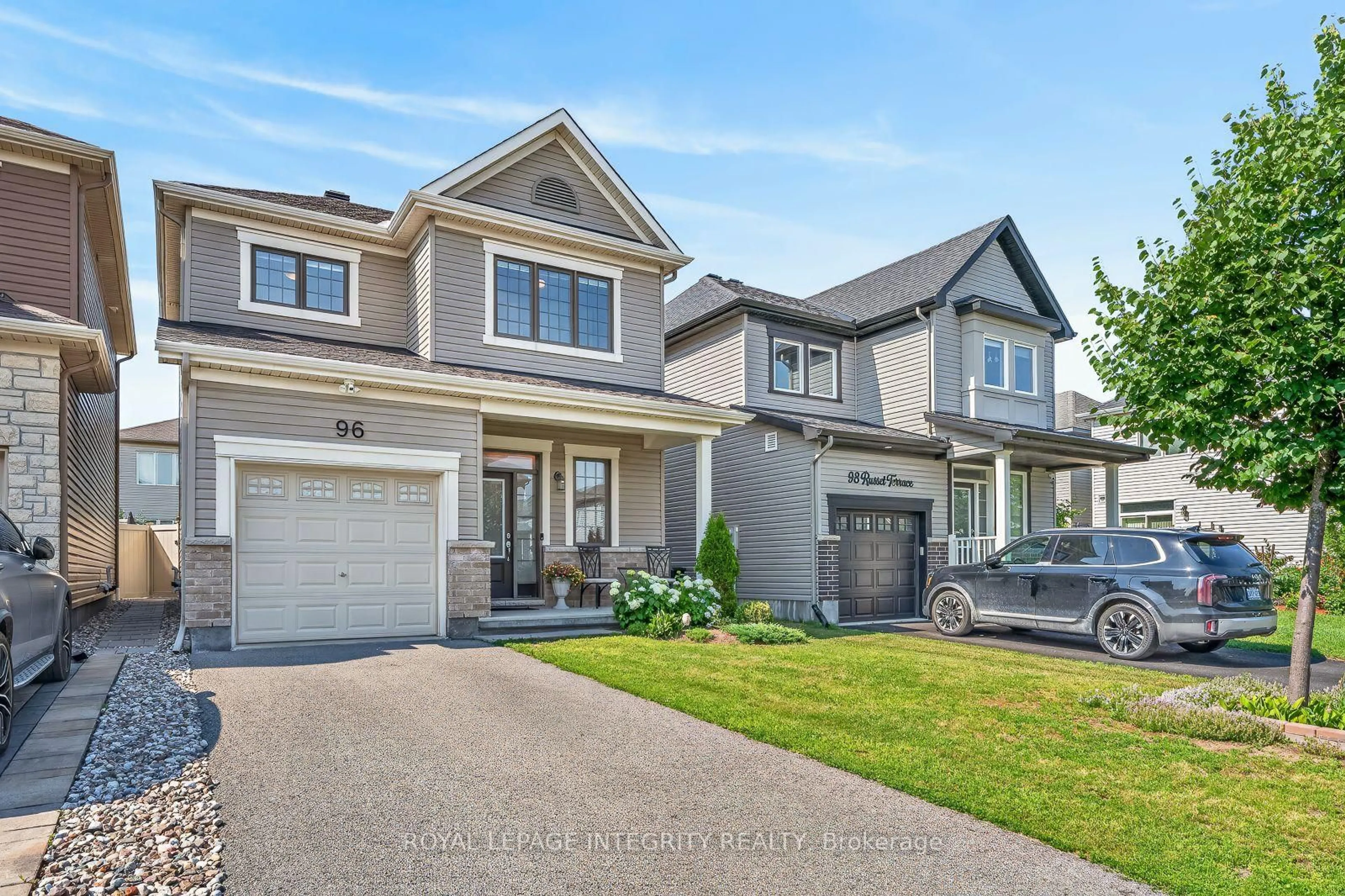 Home with vinyl exterior material, street for 96 Russet Terr, Ottawa Ontario K2J 6G1