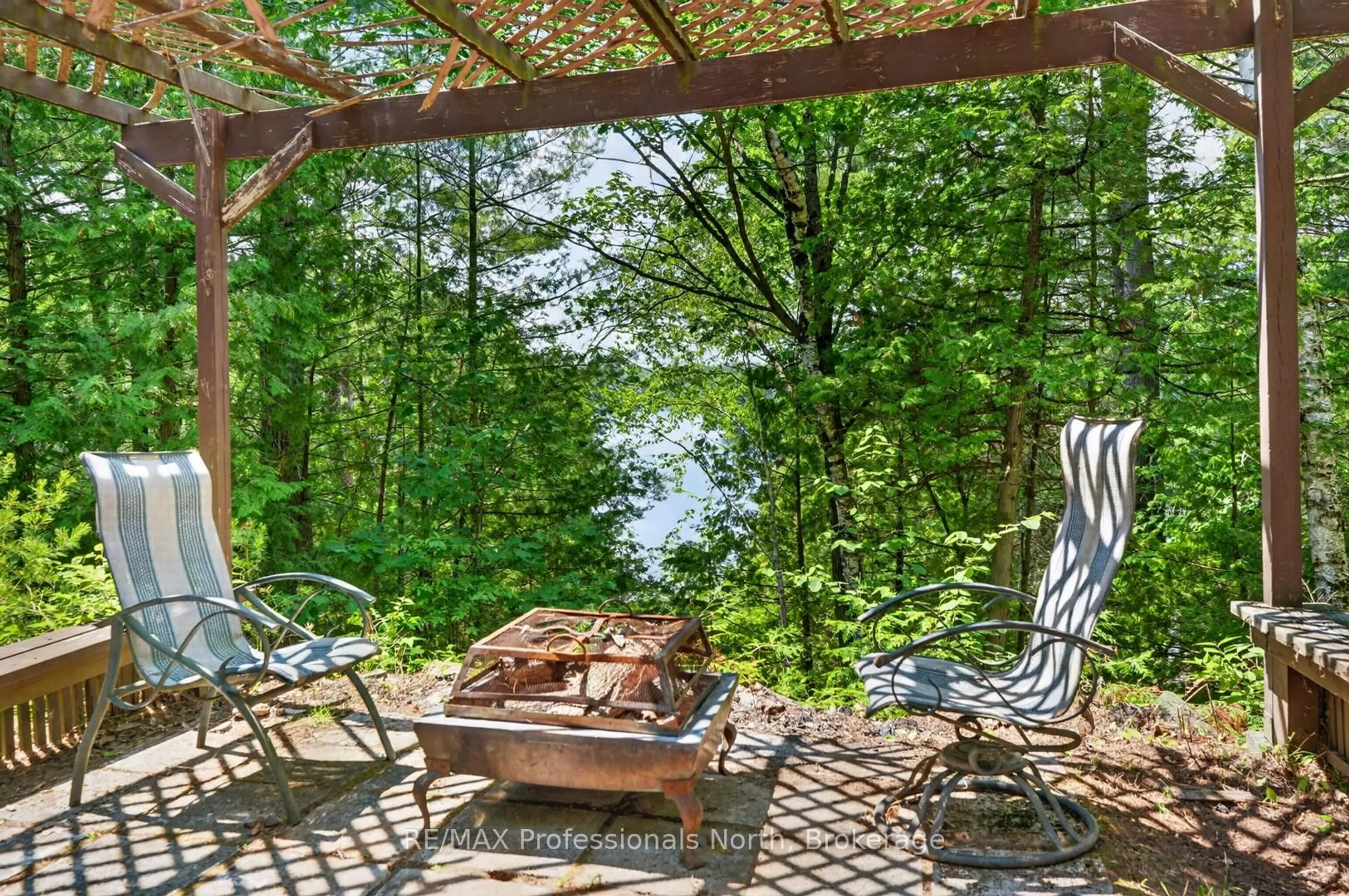 Patio, water/lake/river/ocean view for 1032 Gazebo Lane, Minden Hills Ontario K0M 2K0