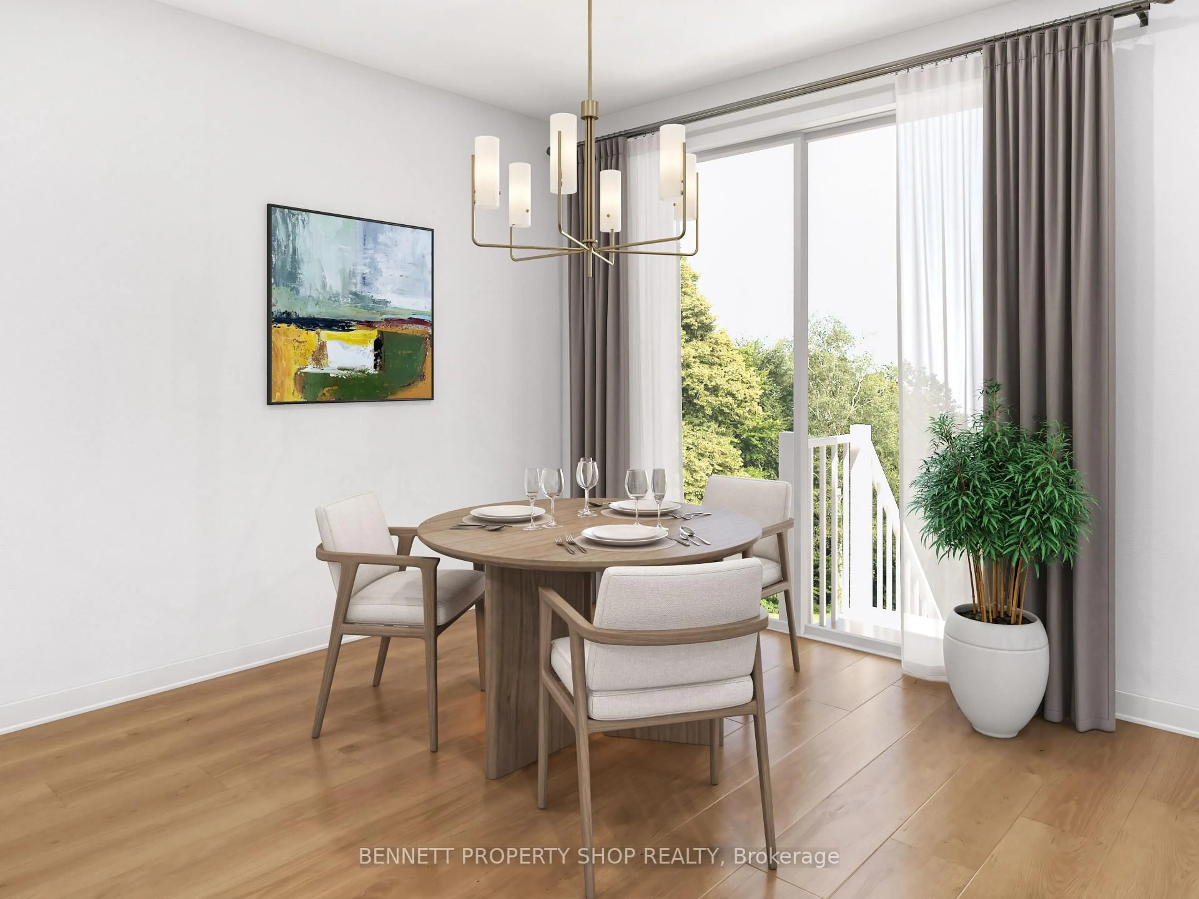 Dining room, wood/laminate floor for 264 Paleo Hts, Ottawa Ontario K1W 1G1