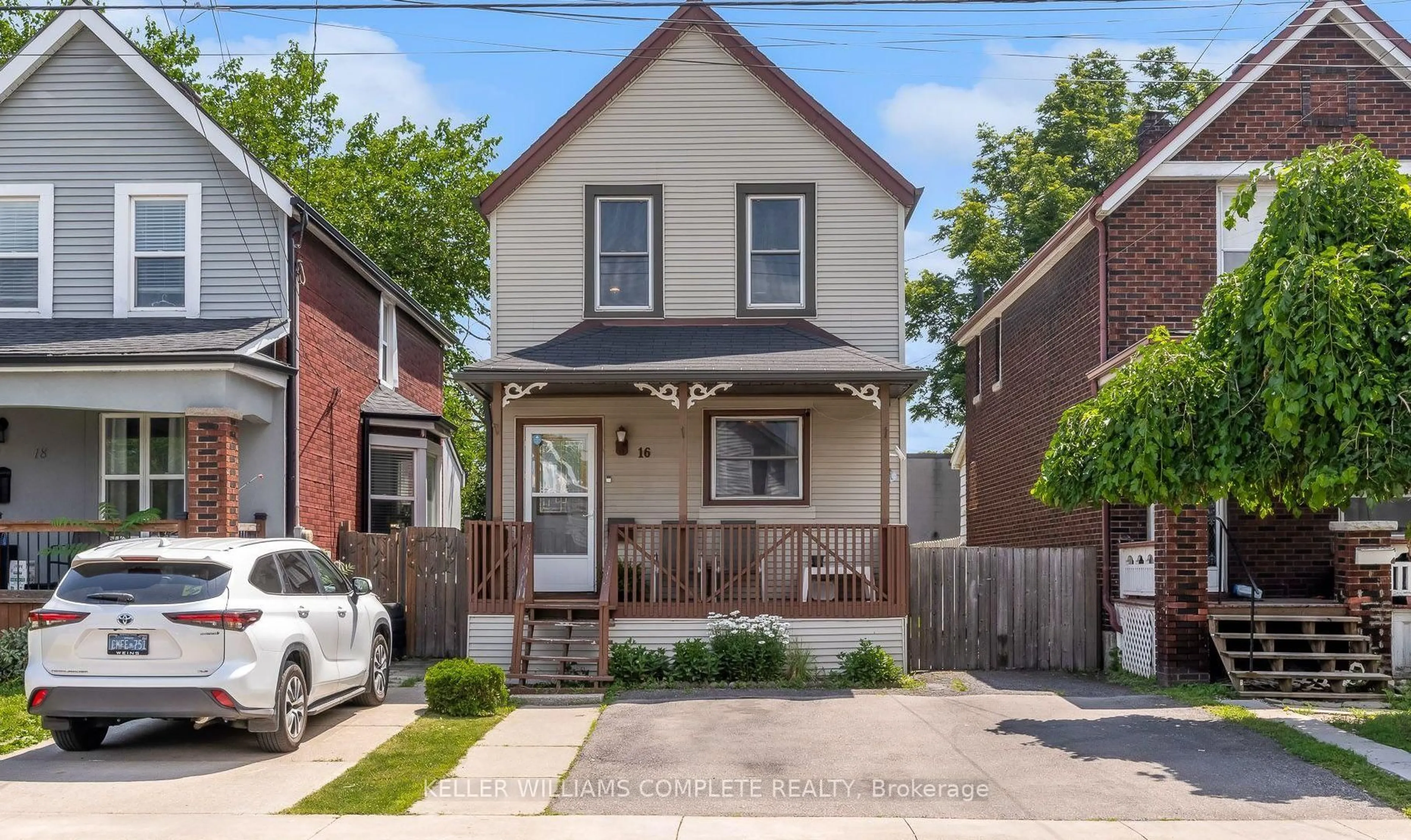 Home with brick exterior material, street for 16 Albemarle St, Hamilton Ontario L8L 7G3