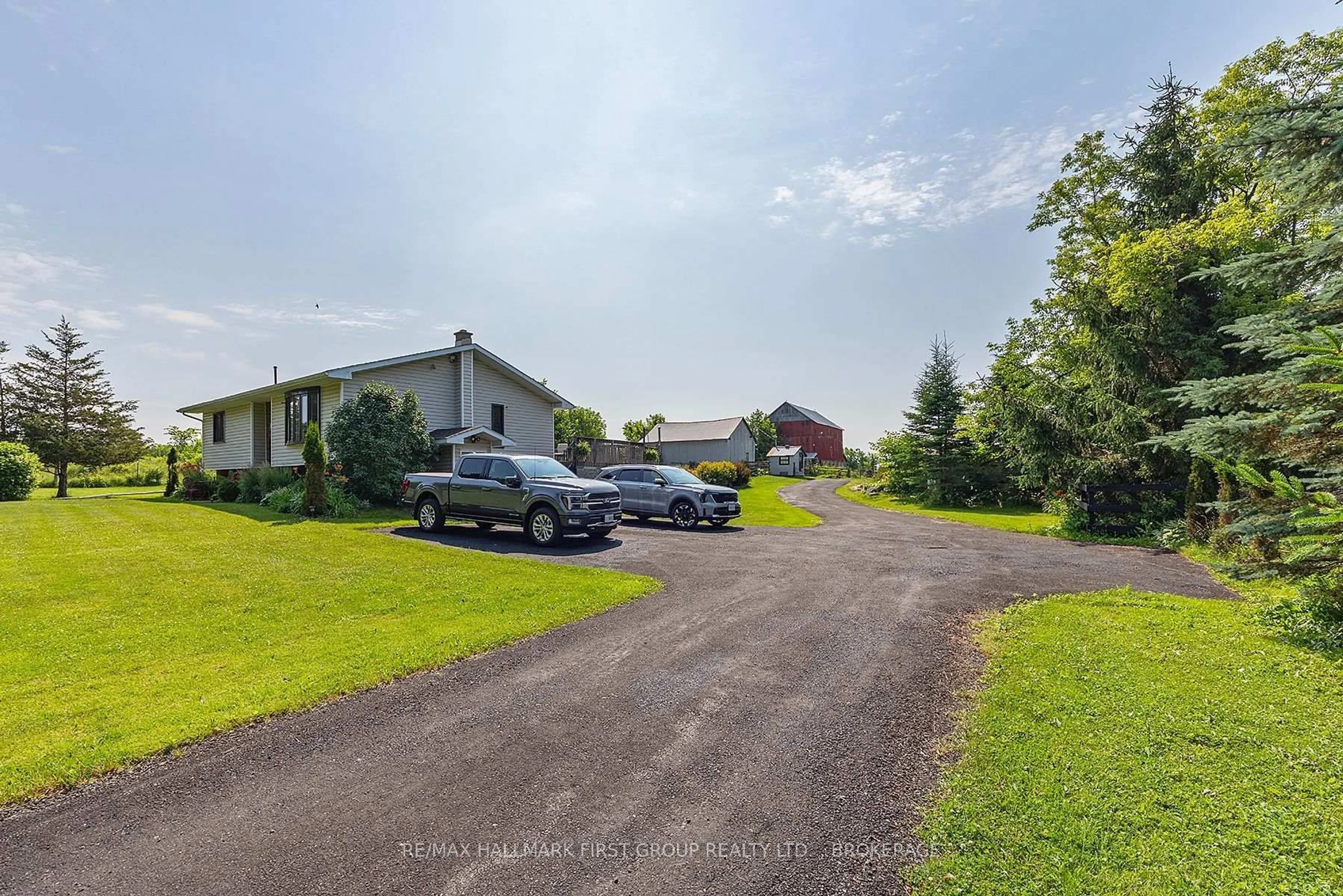A pic from outside/outdoor area/front of a property/back of a property/a pic from drone, street for 3656 County Rd 14, Kaladar Ontario K0K 1Z0