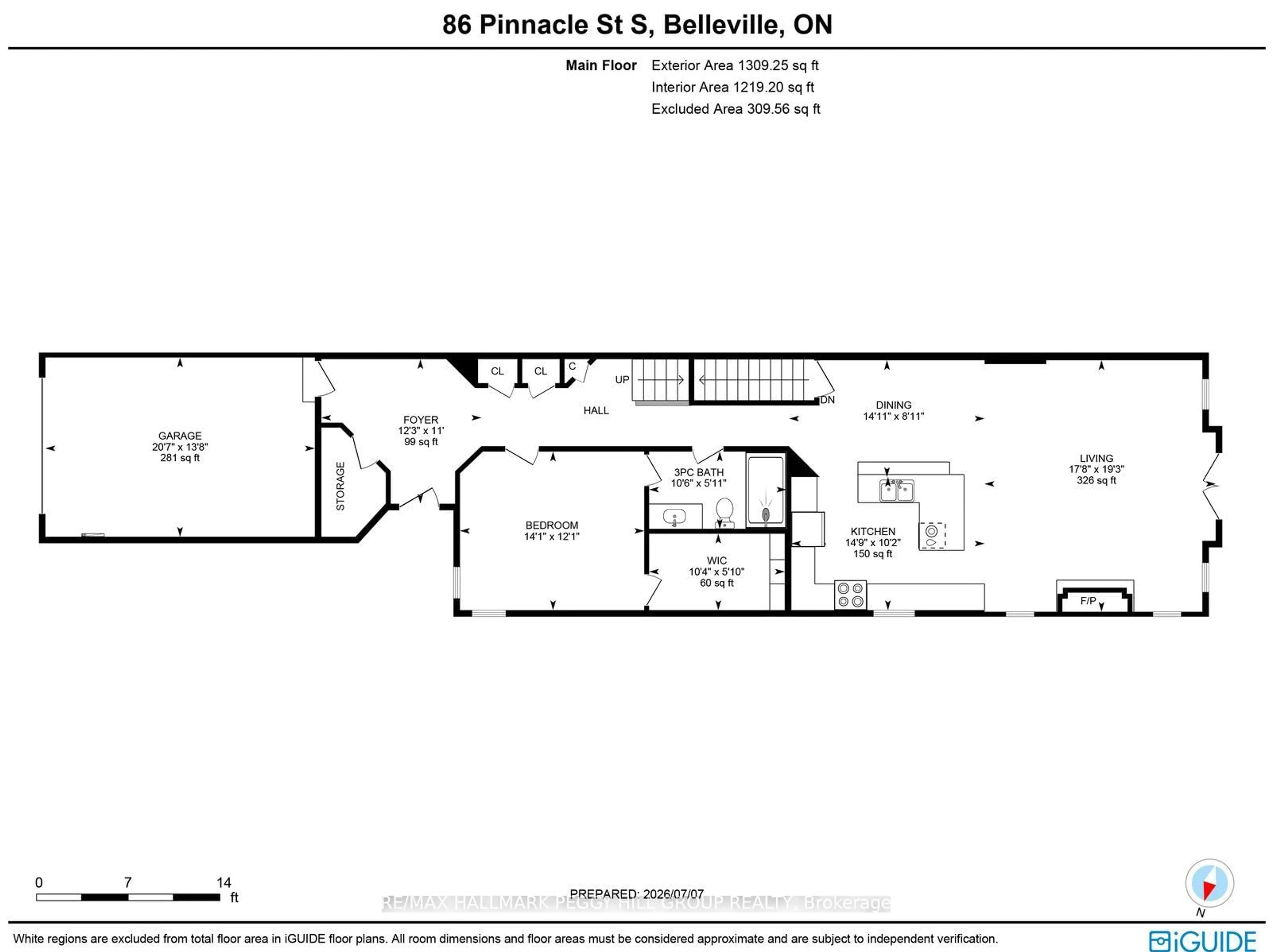 Floor plan for 86 Pinnacle St, Belleville Ontario K8N 5Y5