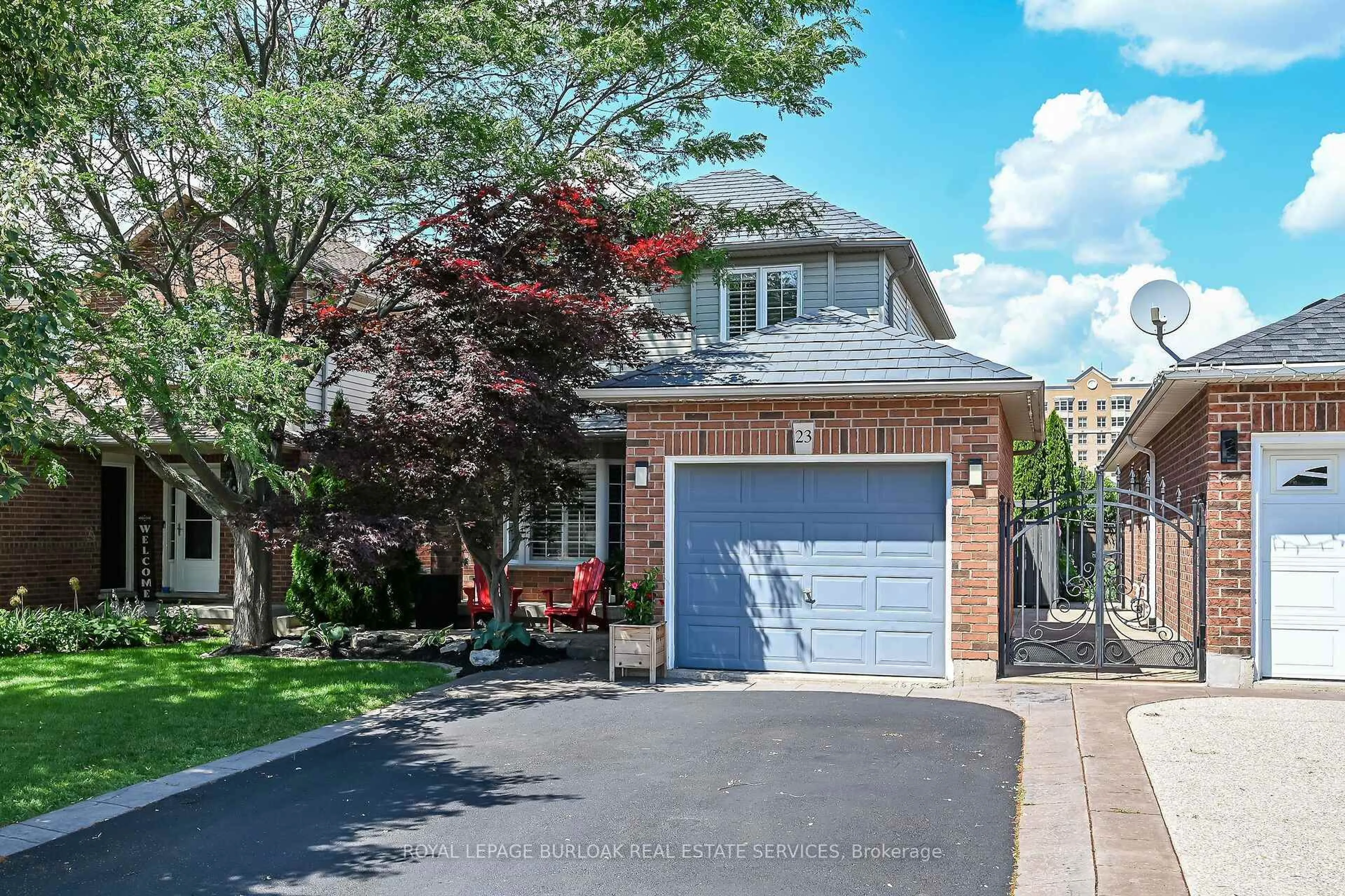 Home with brick exterior material, street for 23 Morgante Crt, Hamilton Ontario L9B 2W9
