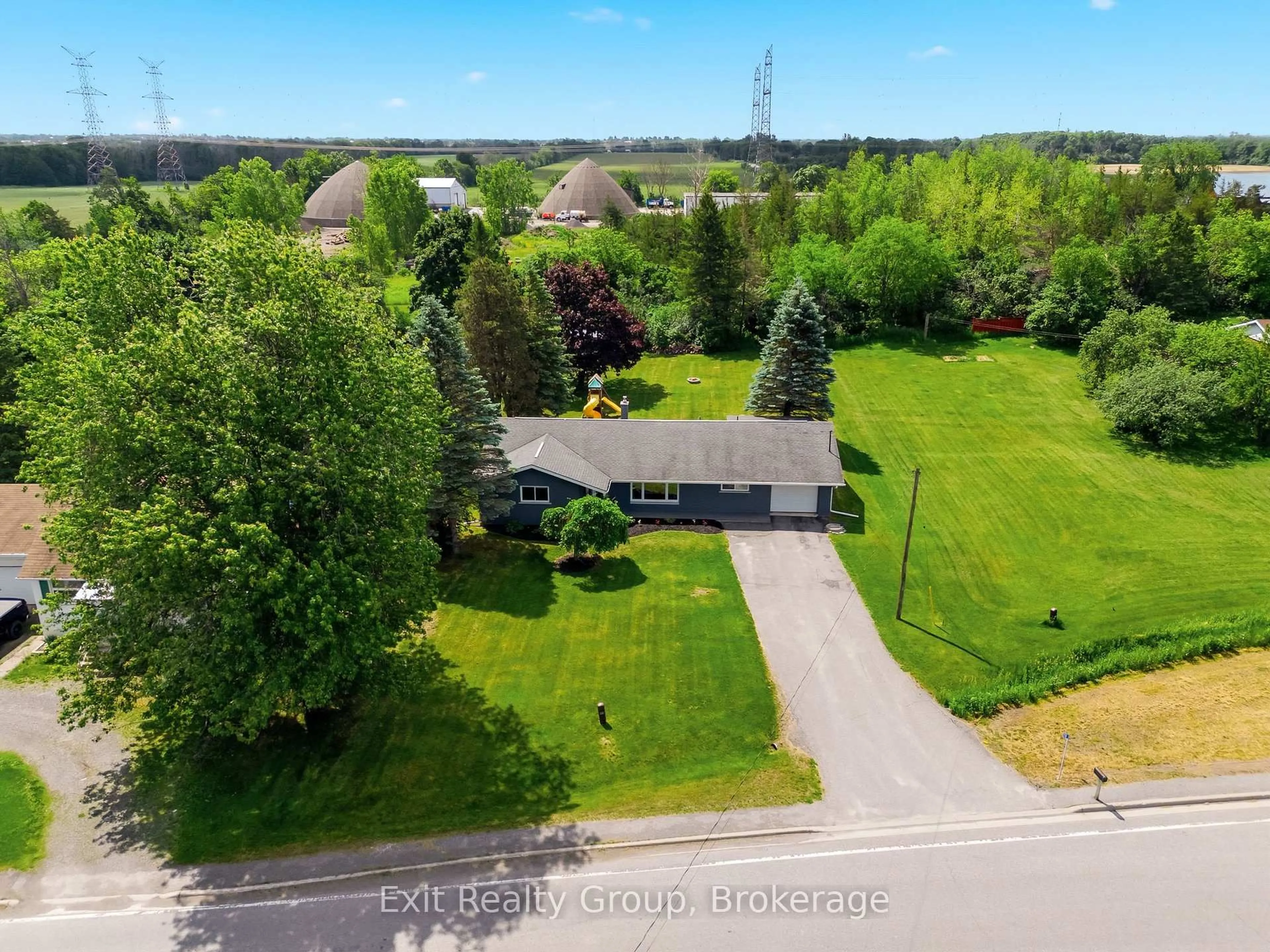 A pic from outside/outdoor area/front of a property/back of a property/a pic from drone, unknown for 710 Harmony Rd, Corbyville Ontario K0K 1V0